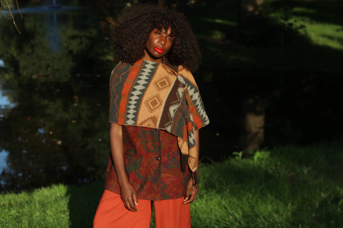 Vintage Tapestry Vest Women’s Autumn Waistcoat | Bohemian Floral Woven Jacket | Fall Layering Piece | Slow Fashion Statement