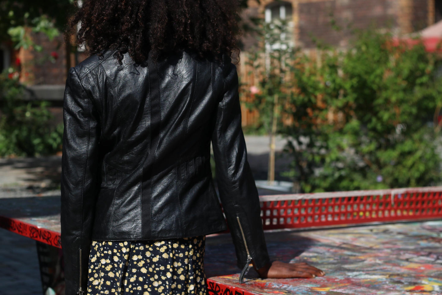 Vintage BIBA Black Leather Jacket – Cropped Blazer Style, Goth Punk Rocker Aesthetic, Y2K Women’s Chic Outerwear