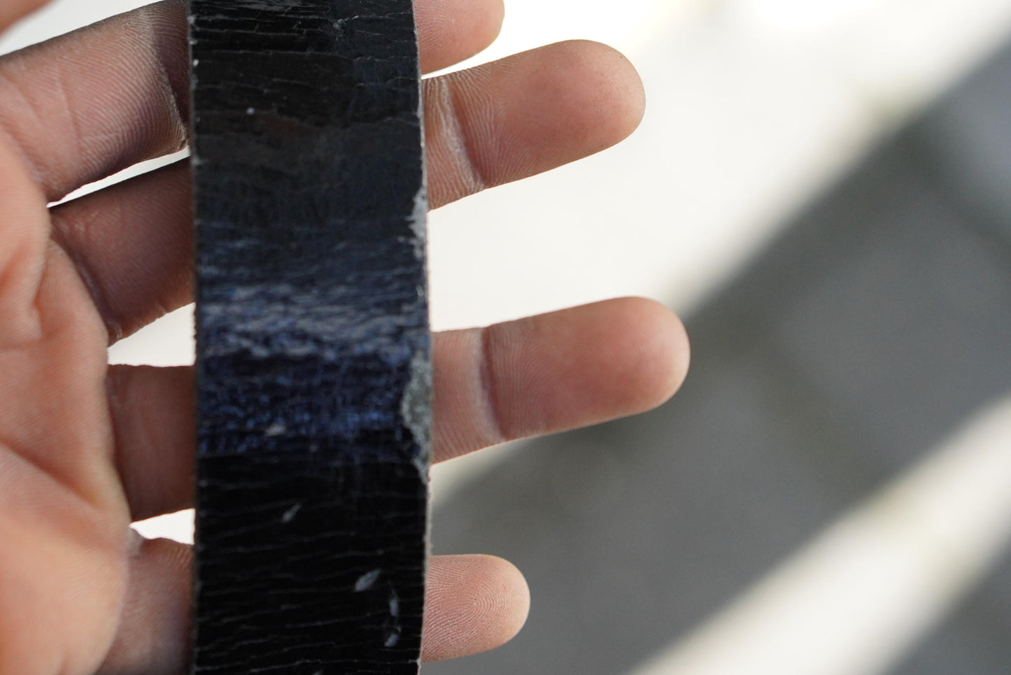Vintage Bernd Götz Black Patent Leather Belt Made in Germany 85cm Slim Chic
