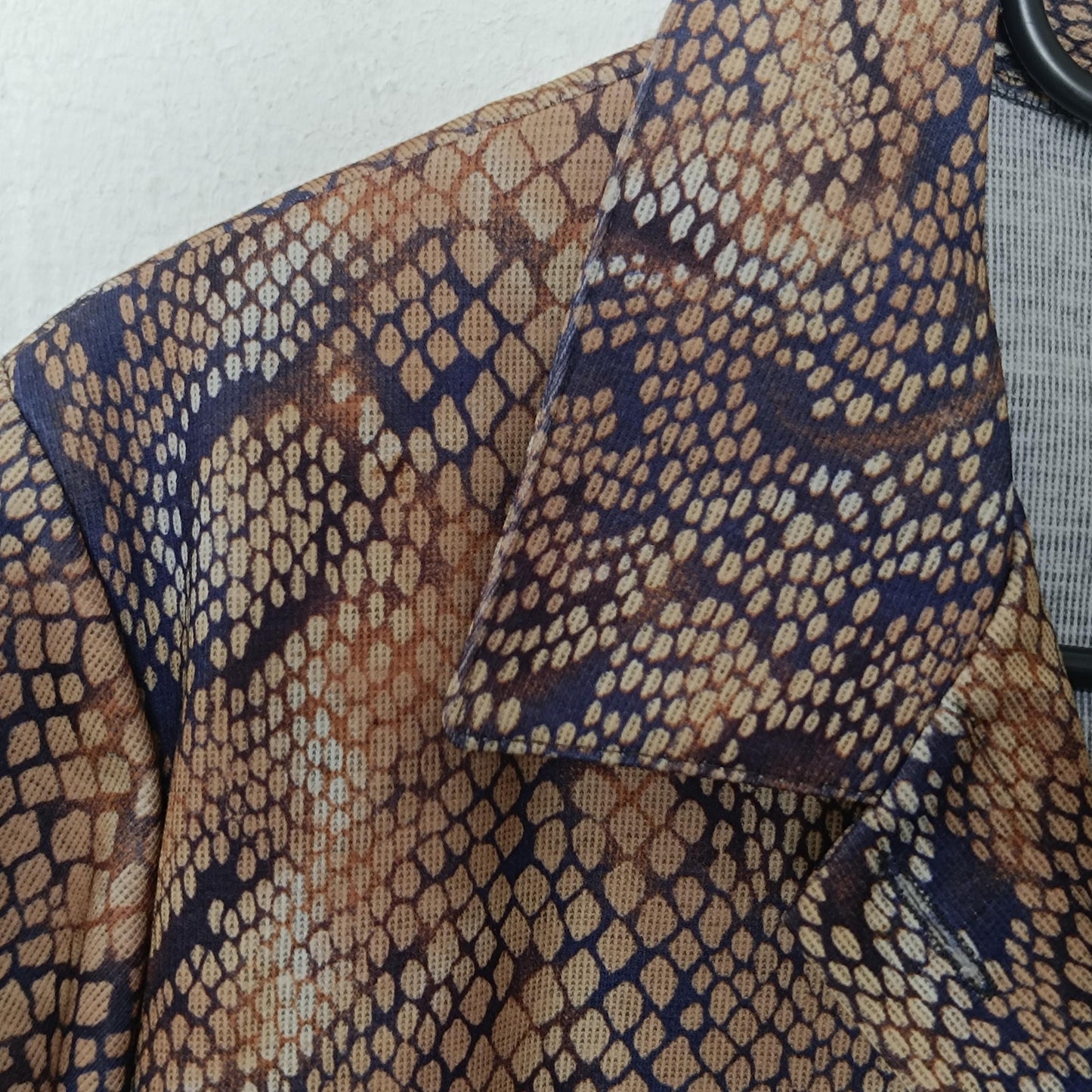 90s Animal Print Blouse| Size S-M