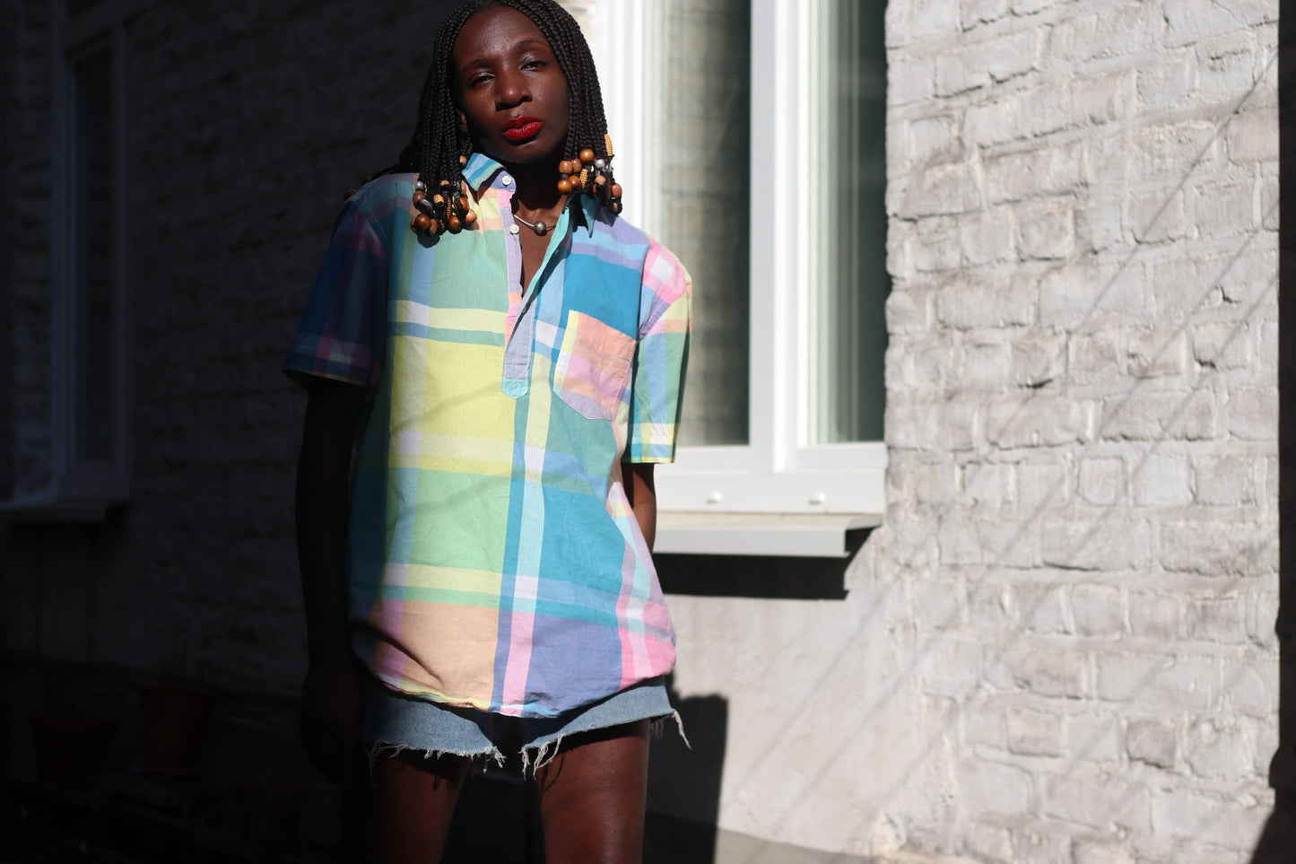 Vintage Y2k H&M Plaid Blouse Size S-M