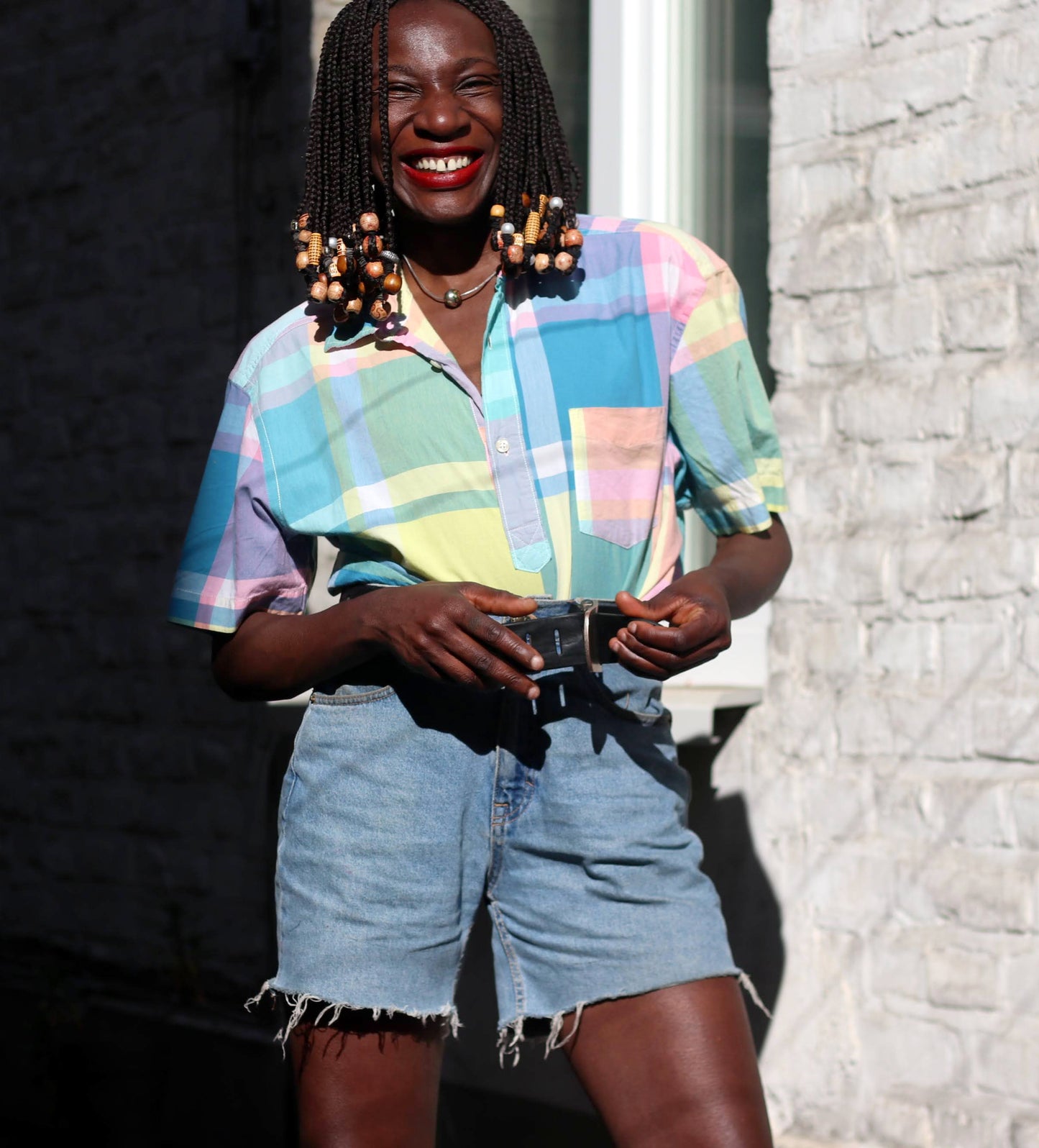 Vintage Y2k H&M Plaid Blouse Size S-M