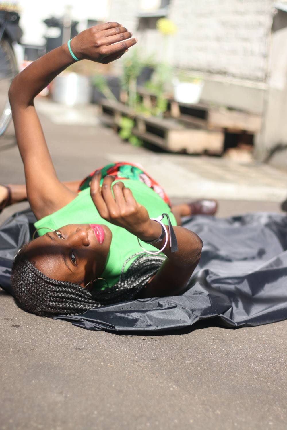 Vintage 80s Gianni Versace Printed Tropical mini skirt XS