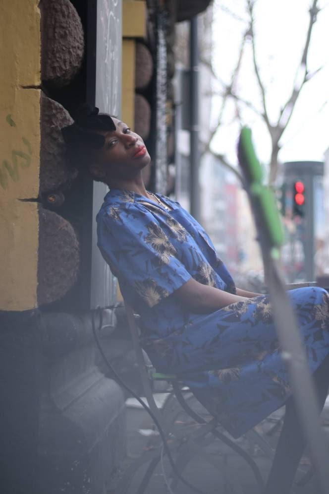 80sCarolina Pedrjoni dress| Vintage Blue Floral Print shift dress| Summer Dress Made in Italy