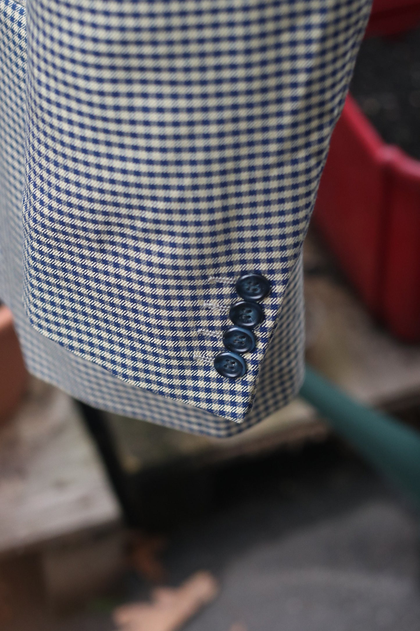 80s Pierre Cardin Blazer| Checkered oversized Design Jacket