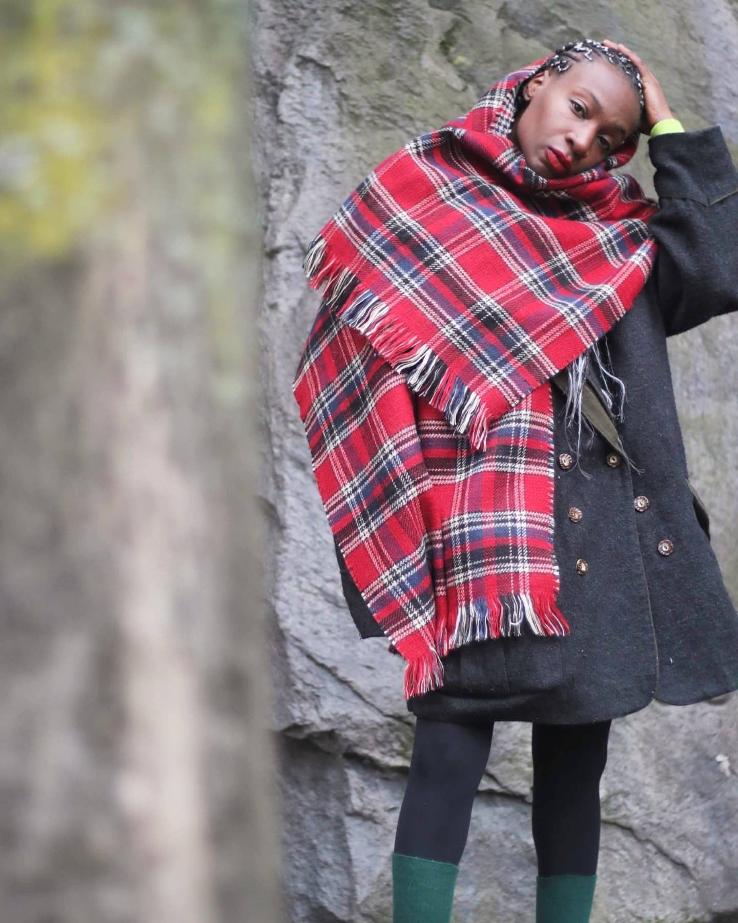 80s Bavarian Winter Coat| Vintage unisex winter coat in grey| Women's oversized blazer| Men's winter jacket in green