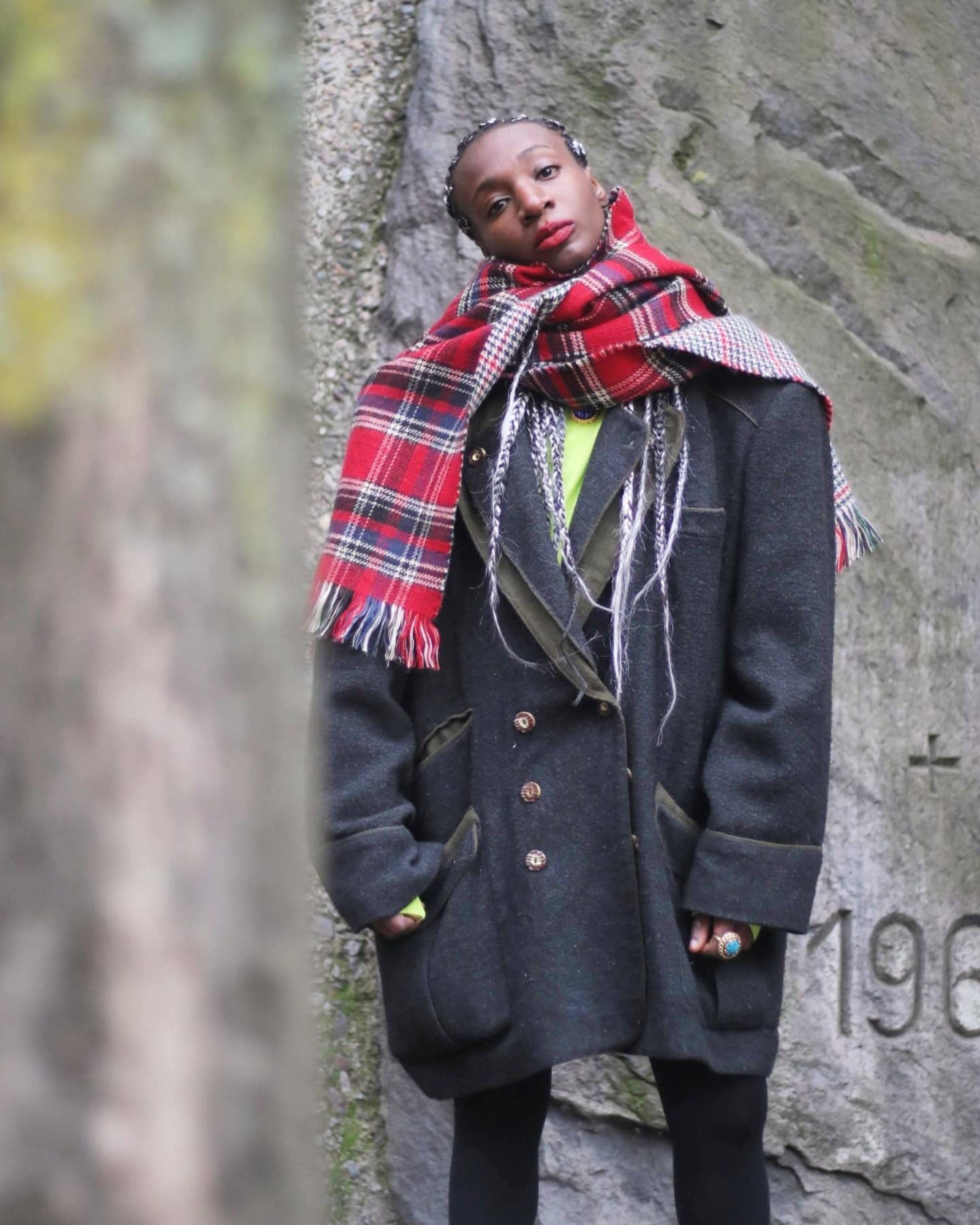 80s Bavarian Winter Coat| Vintage unisex winter coat in grey| Women's oversized blazer| Men's winter jacket in green