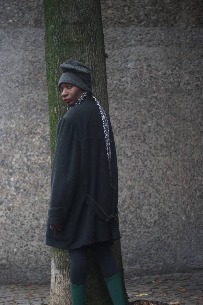 80s Bavarian Winter Coat| Vintage unisex winter coat in grey| Women's oversized blazer| Men's winter jacket in green
