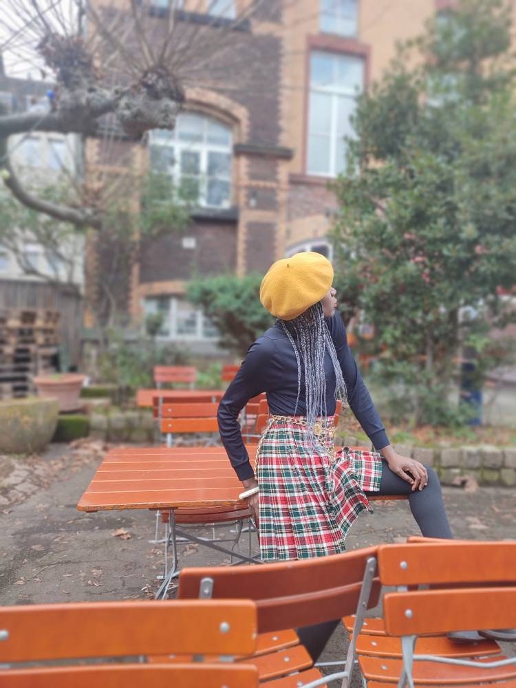 90s Pleated skirt | Vintage checkered mini skirt red and black plaid skirt Made in Italy| punk inspired tartan skirt