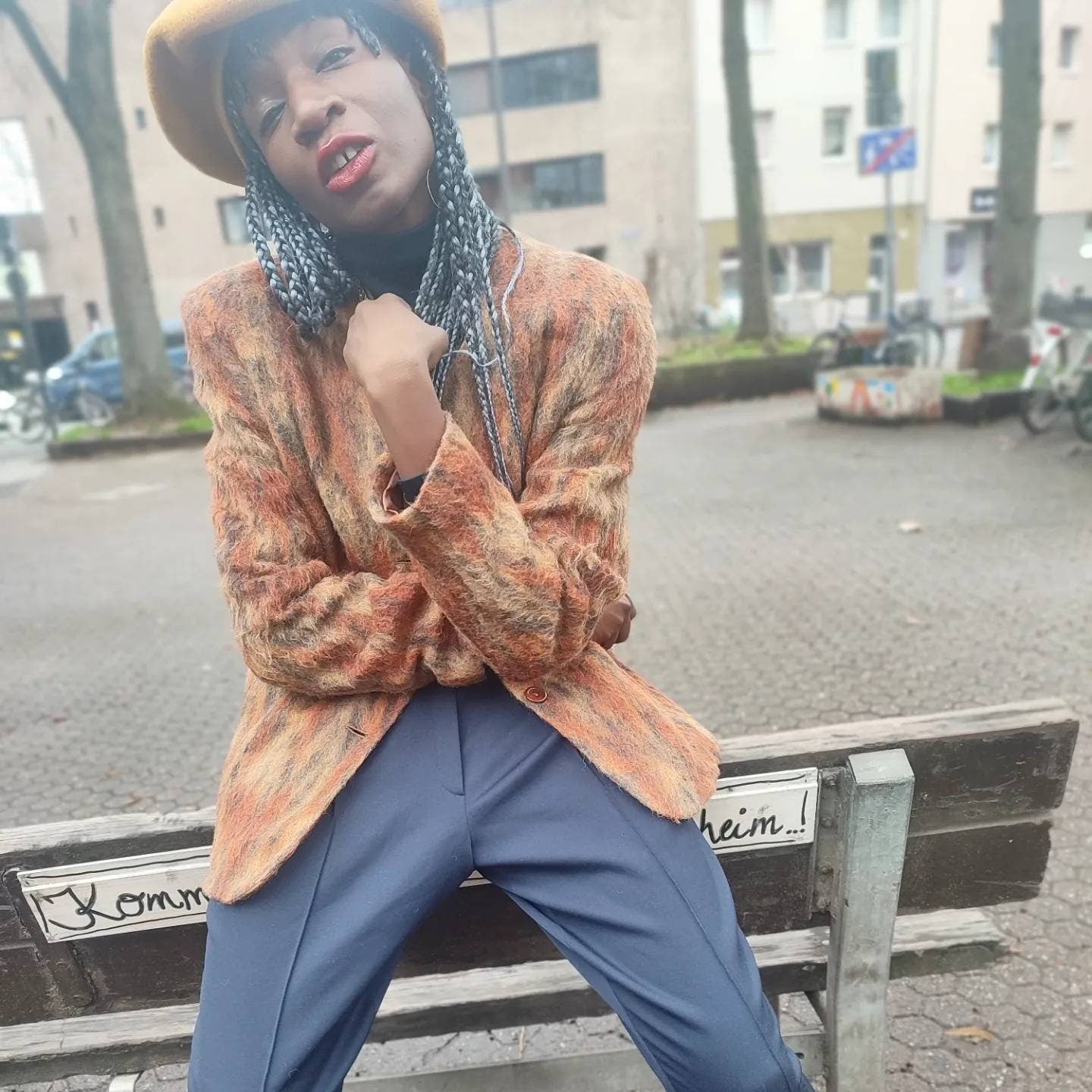 90s Laura Lebek Blazer| Vintage Animal Print Jacket | Brown Mohair blend Leopard Print jacket| Minimalist Eegant alpaca mix blazer