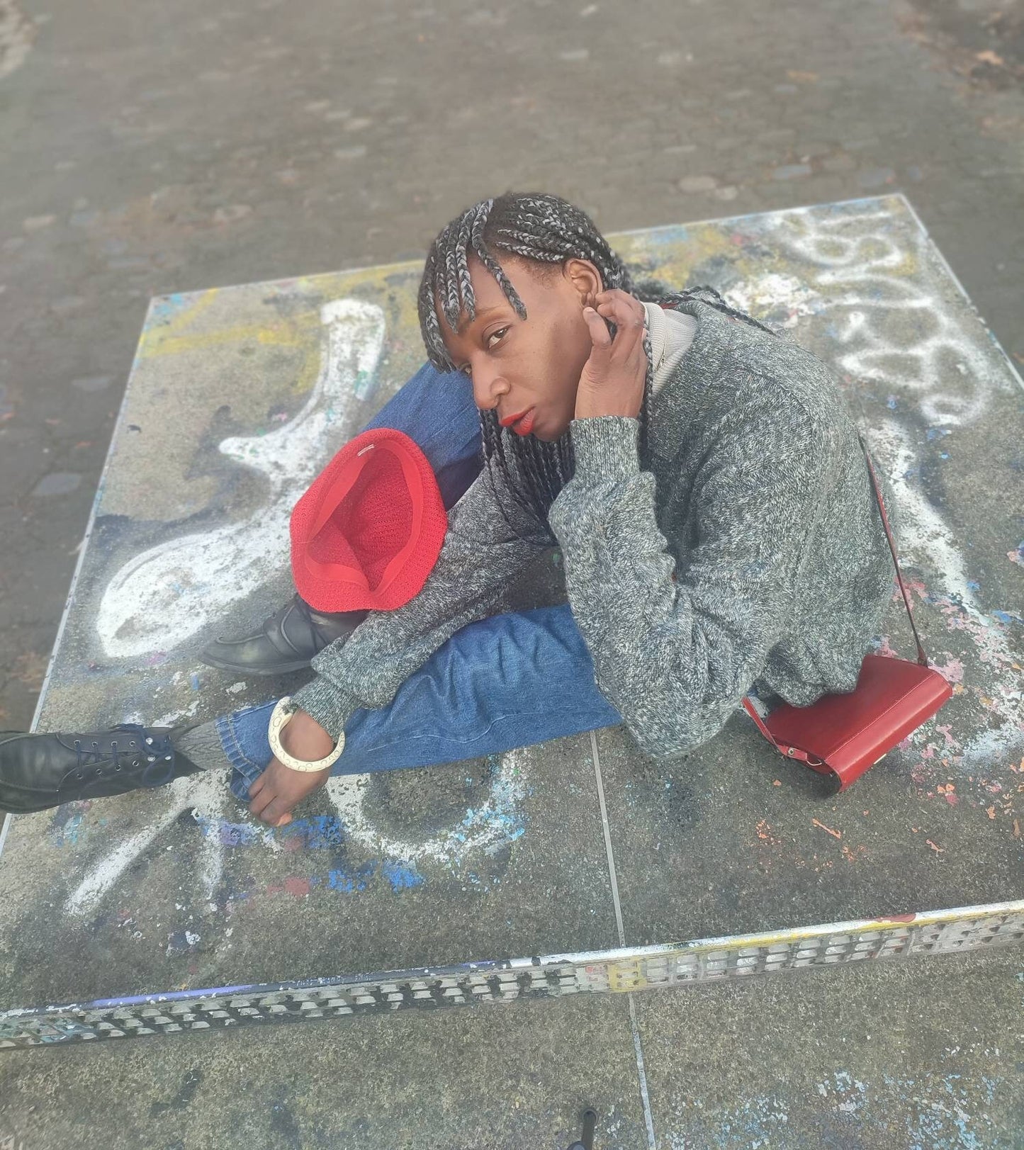 90s San Mateo Knitted Sweater / Vintage Unisex Grey Jumper / Minimalist Collared Sweater / Outdoor / Pullover Sweatshirt