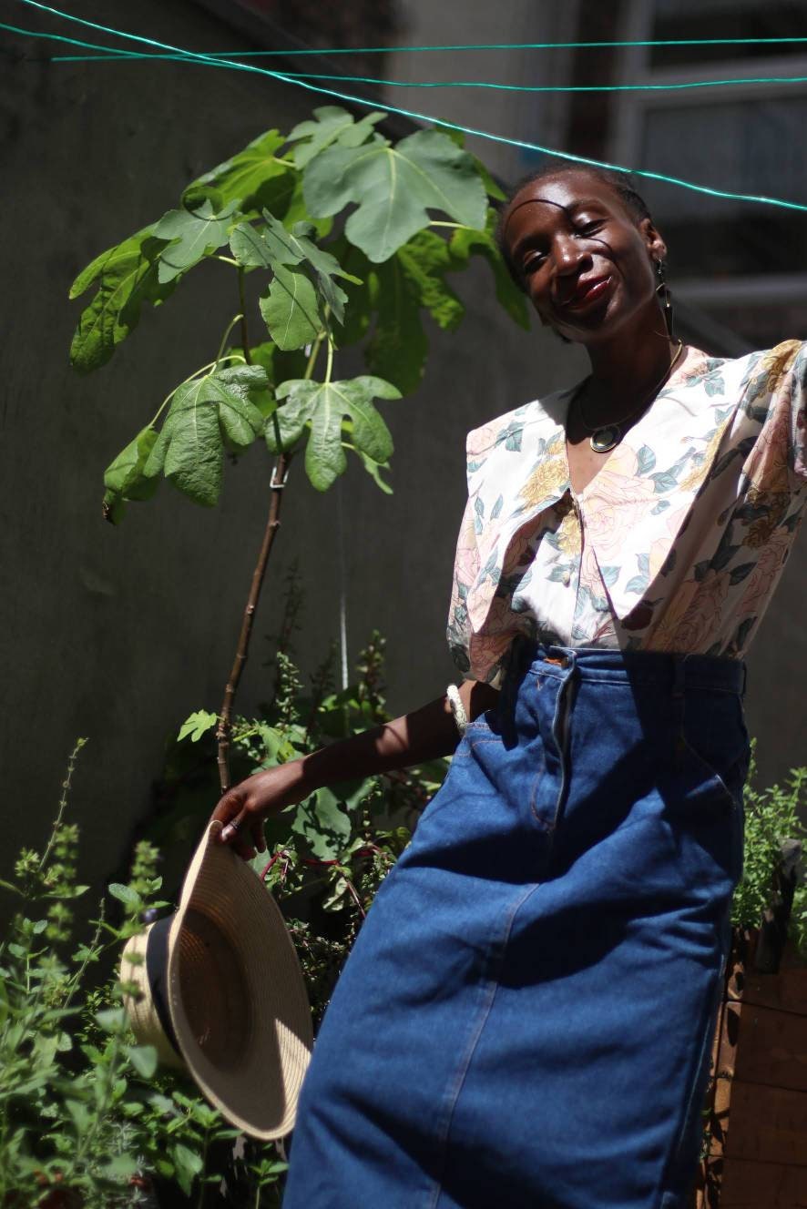 90s Denim Skirt| Vintage High waisted blue jeans skirt