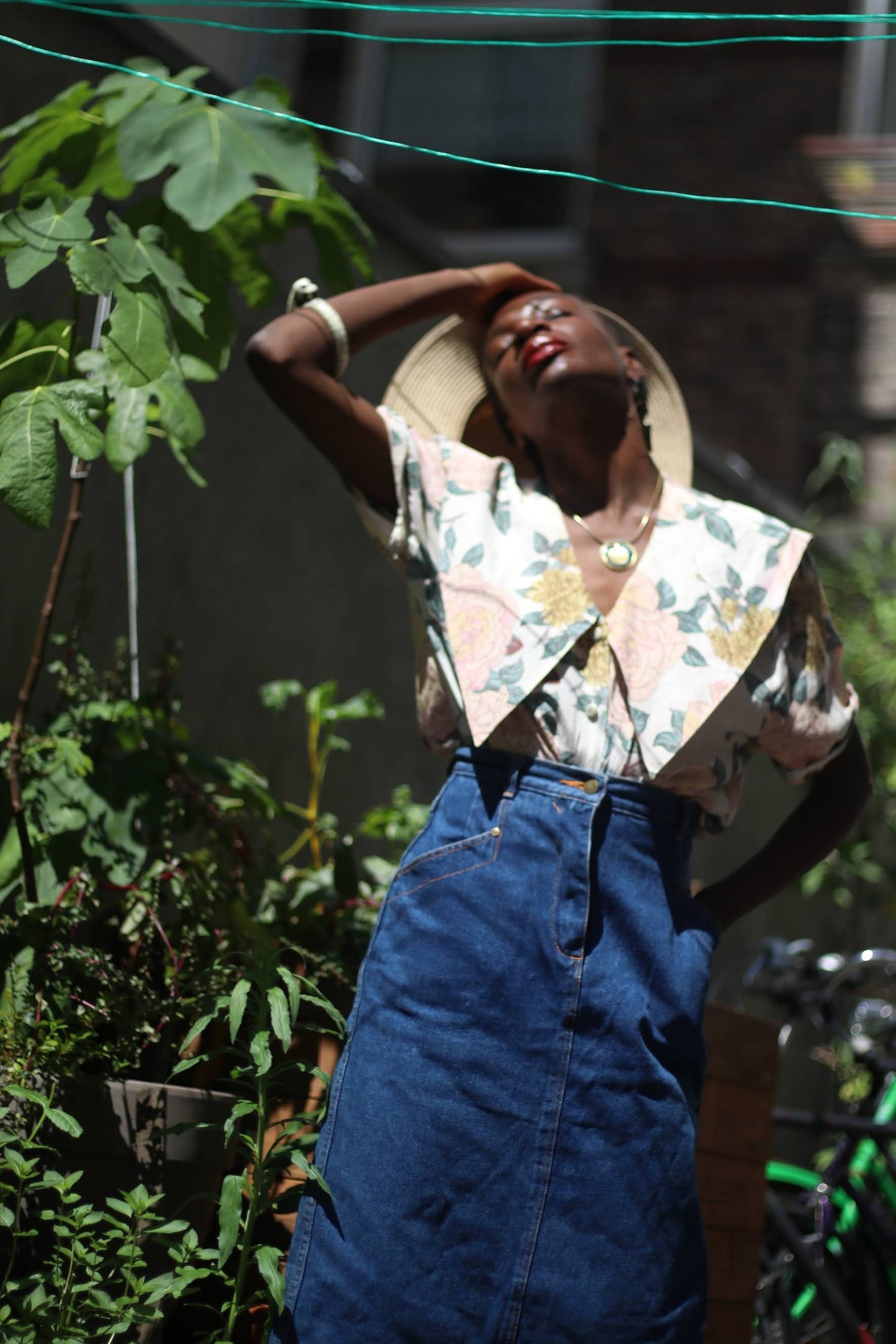 90s Denim Skirt| Vintage High waisted blue jeans skirt