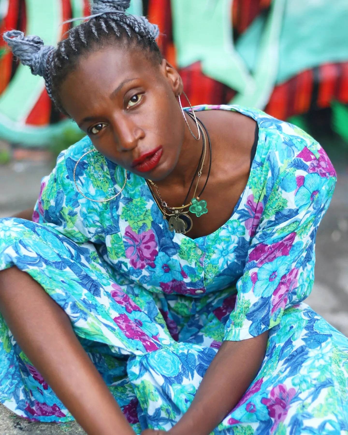 90s Floral Print Dress| Vintage Buttoned down Summer dress in blue