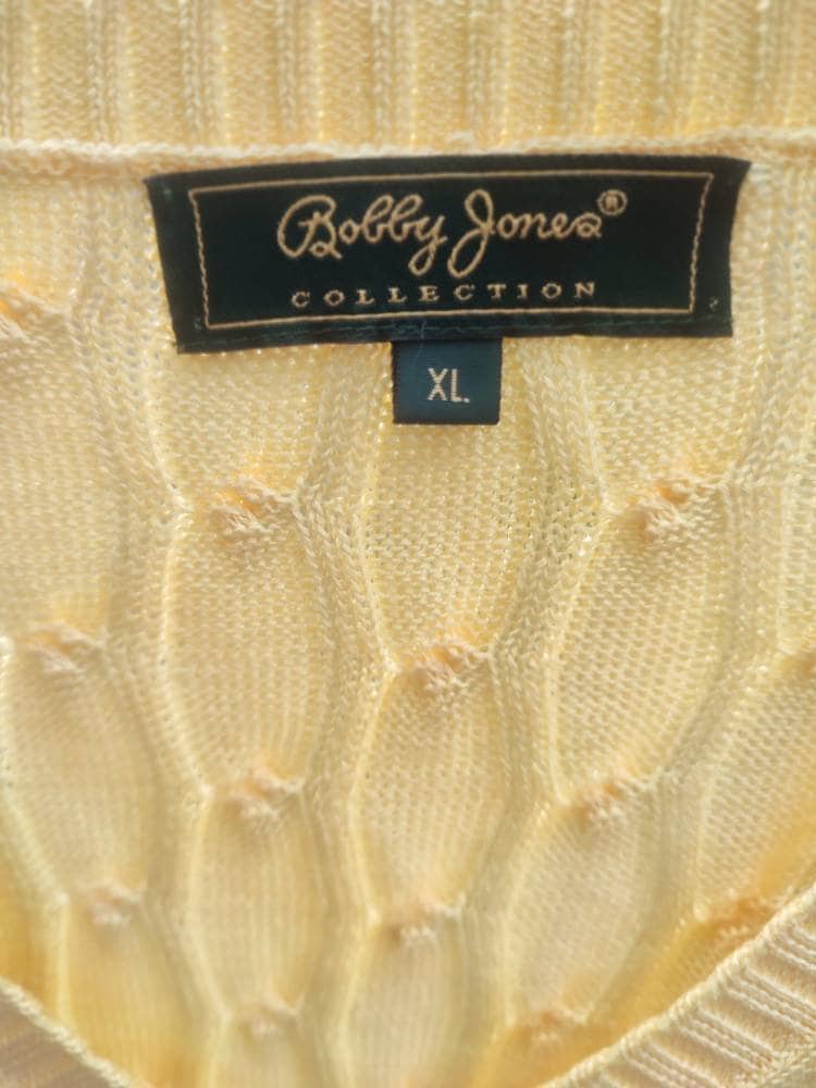 80s Bobby Jones Vest| Vintage Knitted Sweater Vest |Vintage Cable Knit Sleeveless Vest| Preppy Collegiate Vest | Vintage Unisex Vest