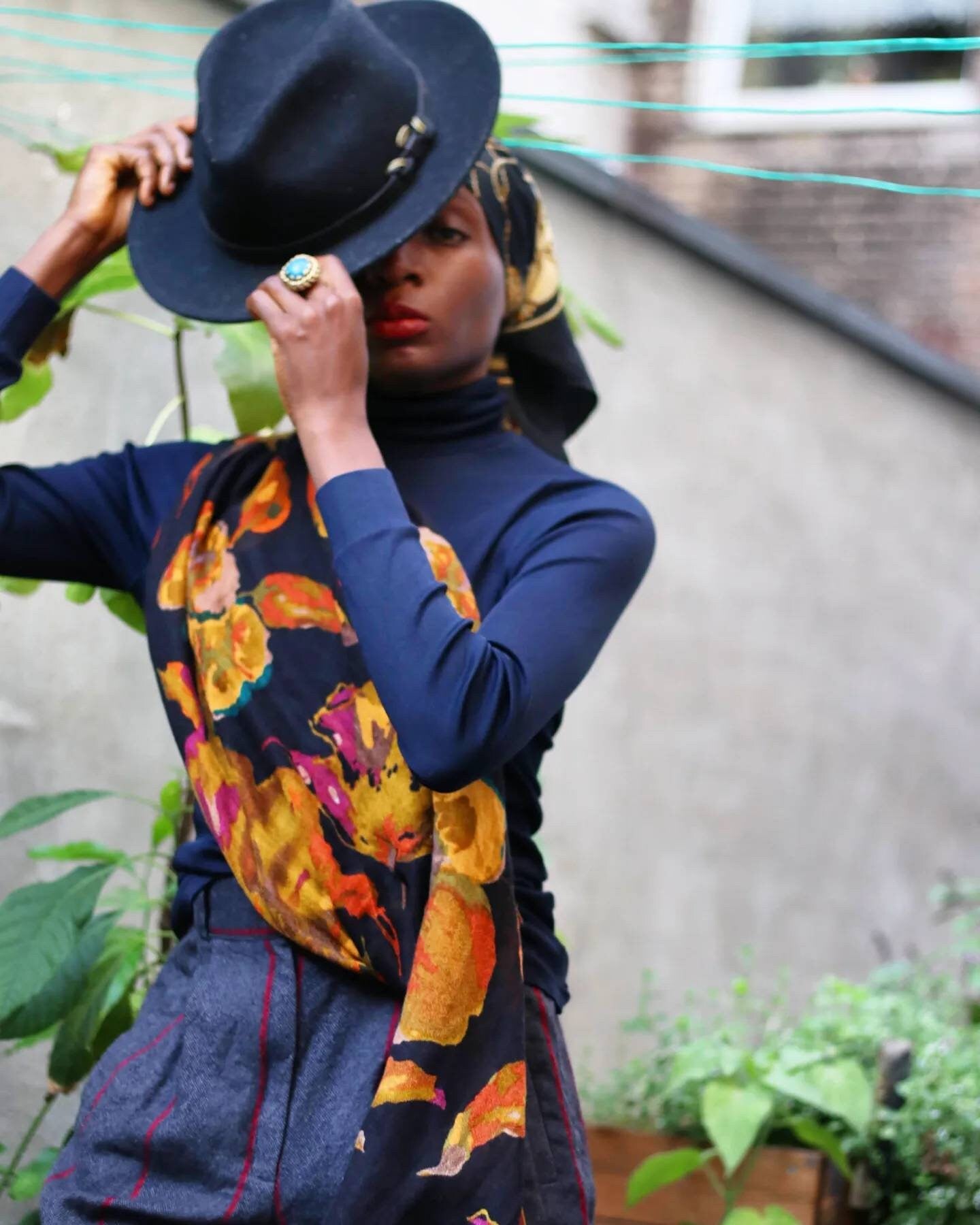 Vintage Striped Tailored Trousers| 90s Wool blend red striped high waisted pants