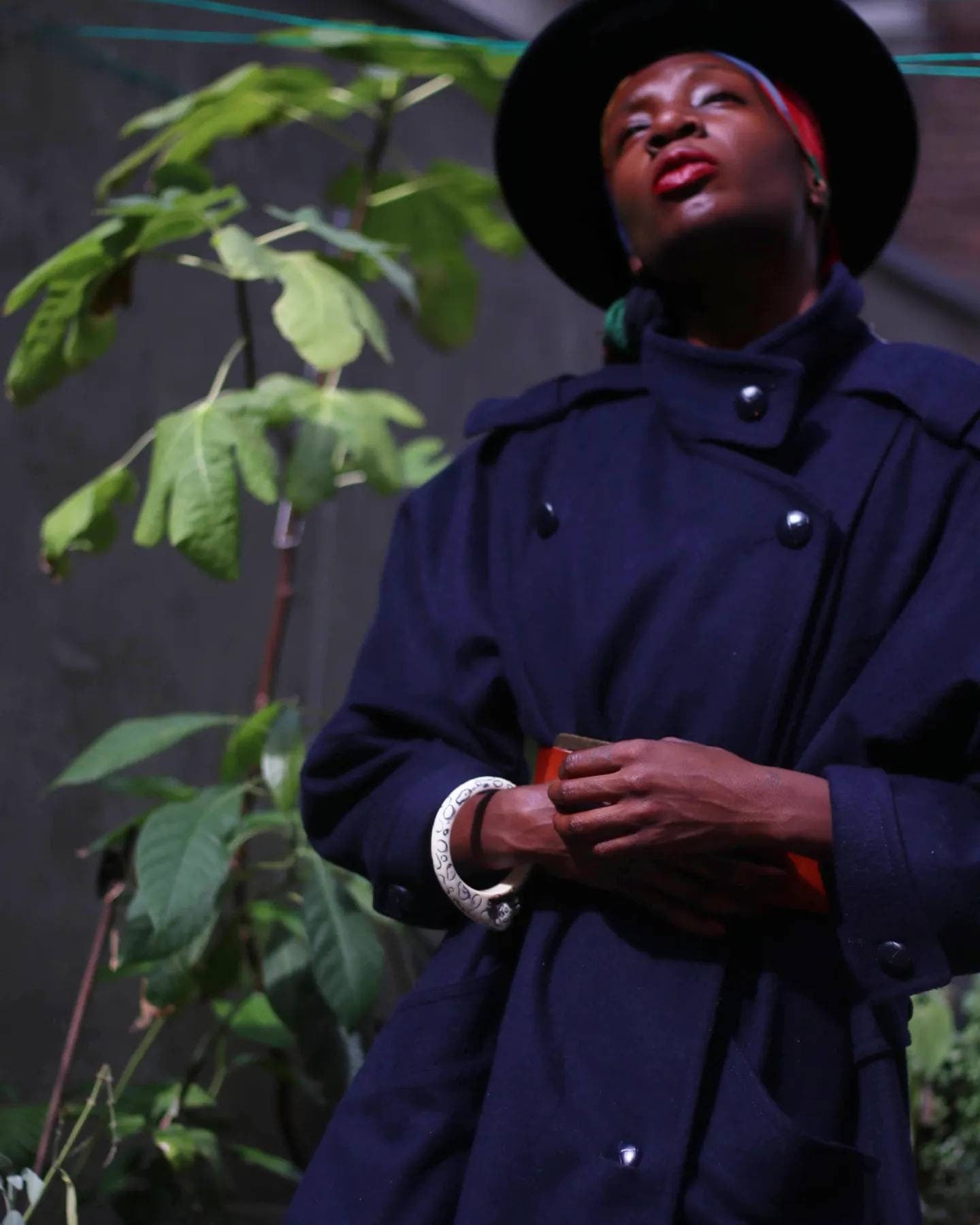 80s Lodenfrey Wool Blend Winter Coat | Vintage unisex navy Winter Trench Coat| Minimalist woman's winter coat