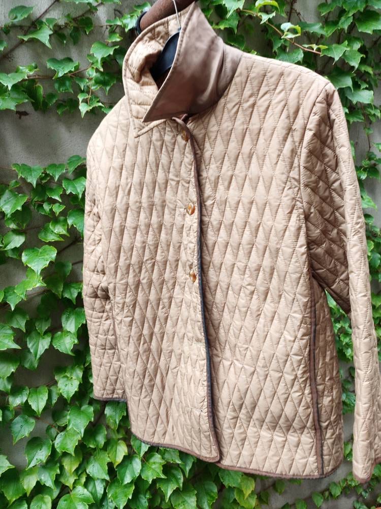 90s Padded Brown Jacket | Vintage Jenny lightweight autumn design