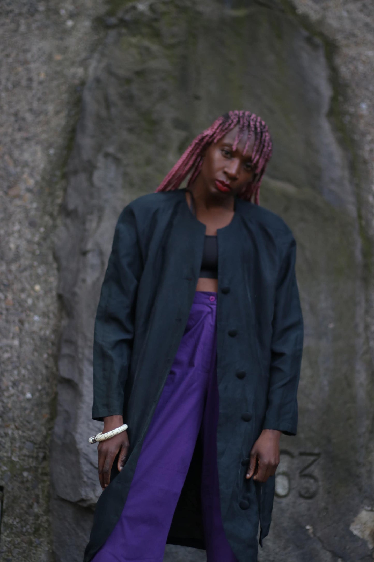 Y2K silk blouse or dress | Vintage black silk buttoned down design with tie