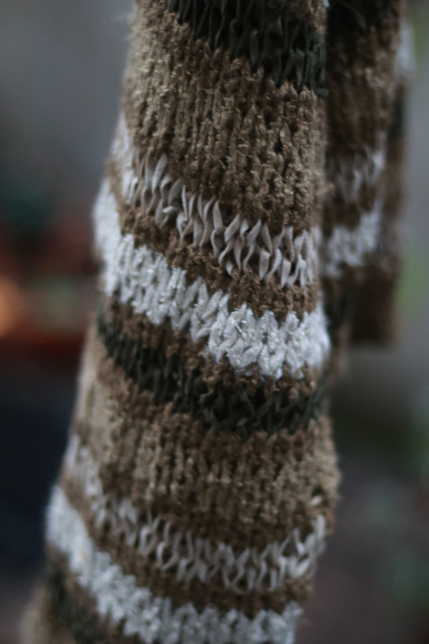 Vintage Point Green and Brown Knit | 90s sweater Made in Italy