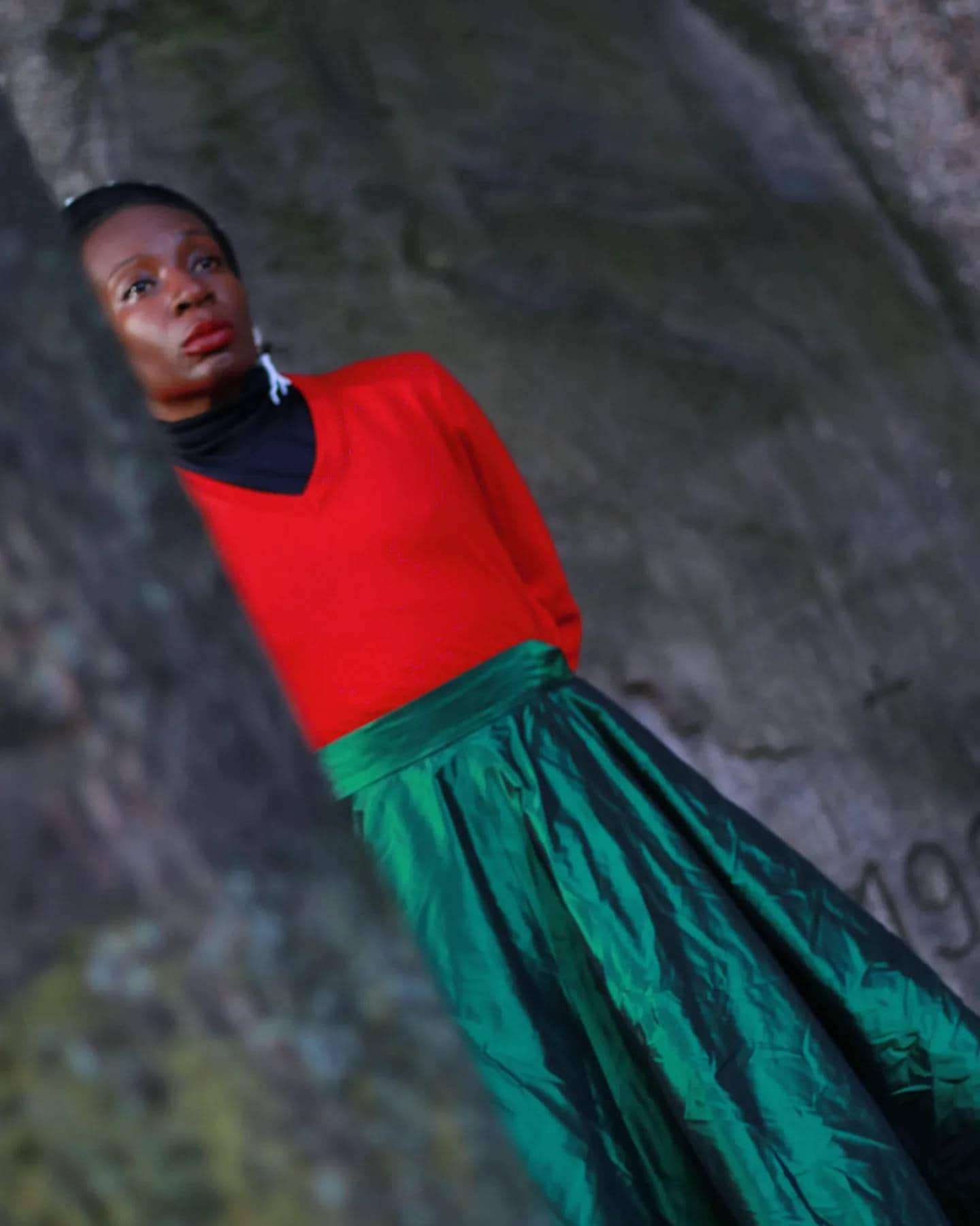 80s A.W Dunmore wool blend knit | V neck classic sweater