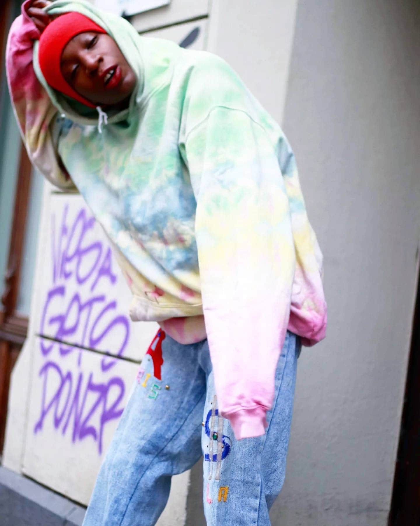 Vintage Watch LA. Denim | Reworked 90s blue jeans with statements patches| Unique Streetwear Design