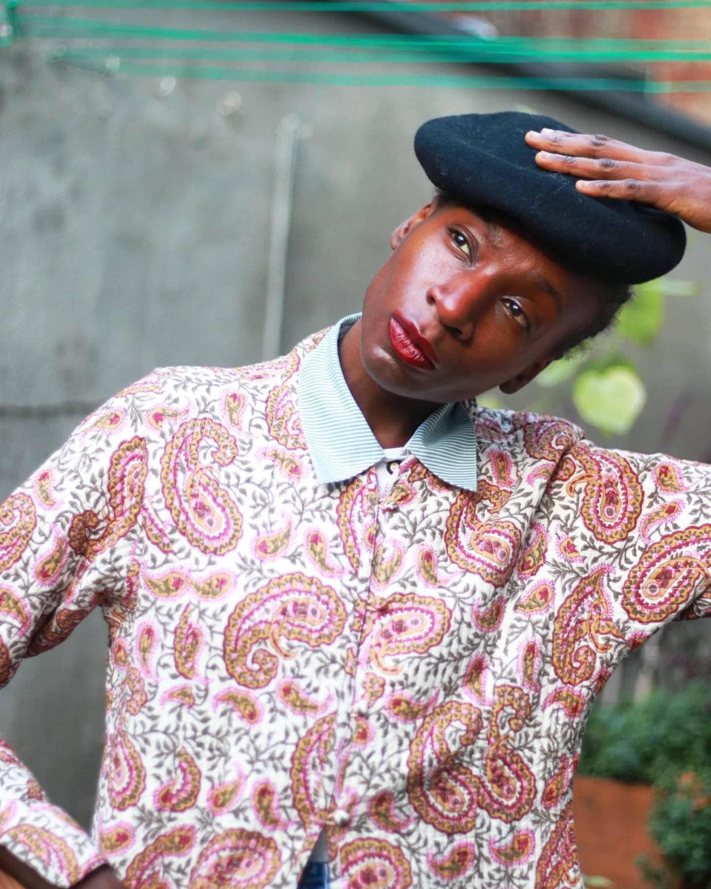 Vintage Paisley Print Jacket| 90s bold Light Spring Jacket
