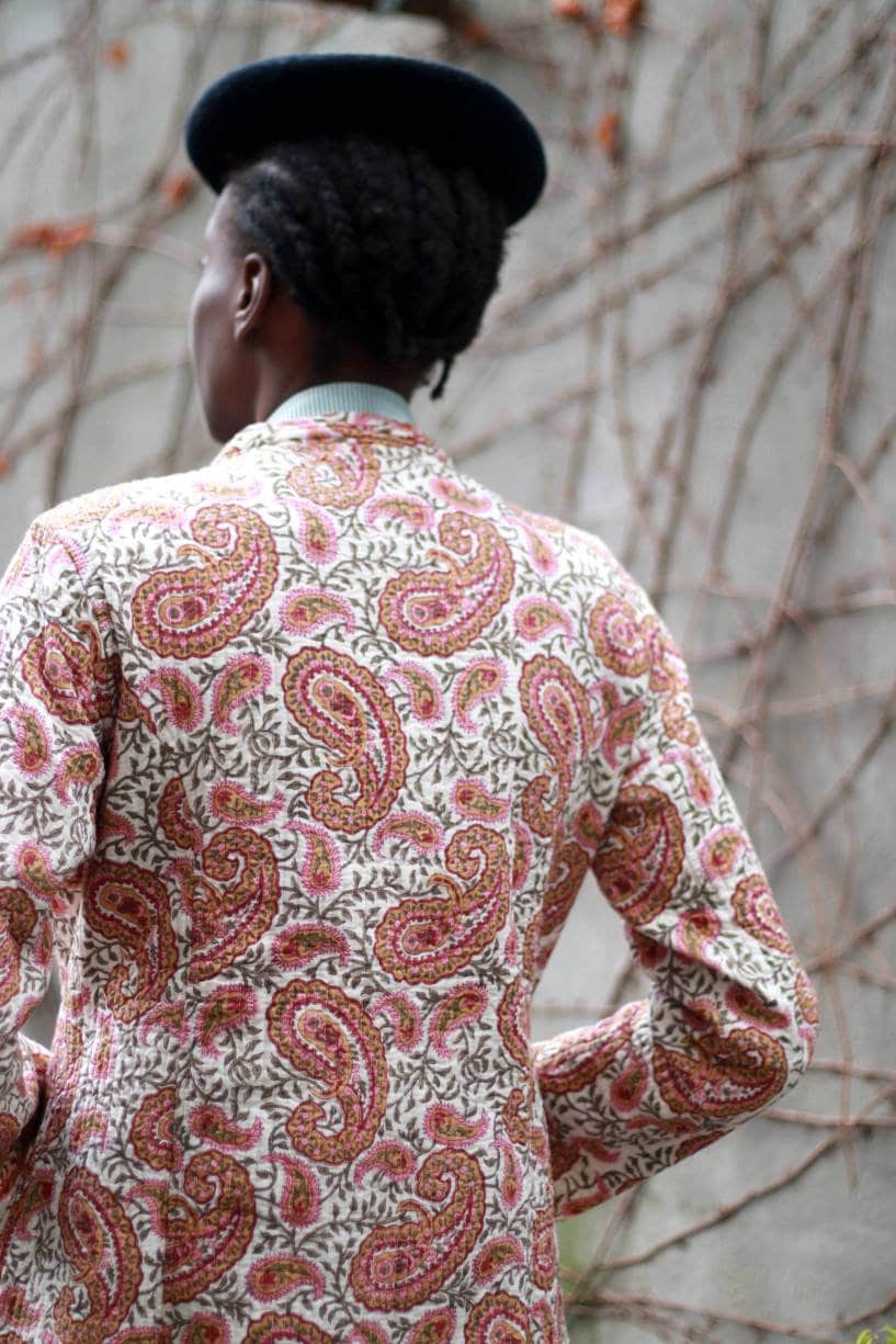 Vintage Paisley Print Jacket| 90s bold Light Spring Jacket