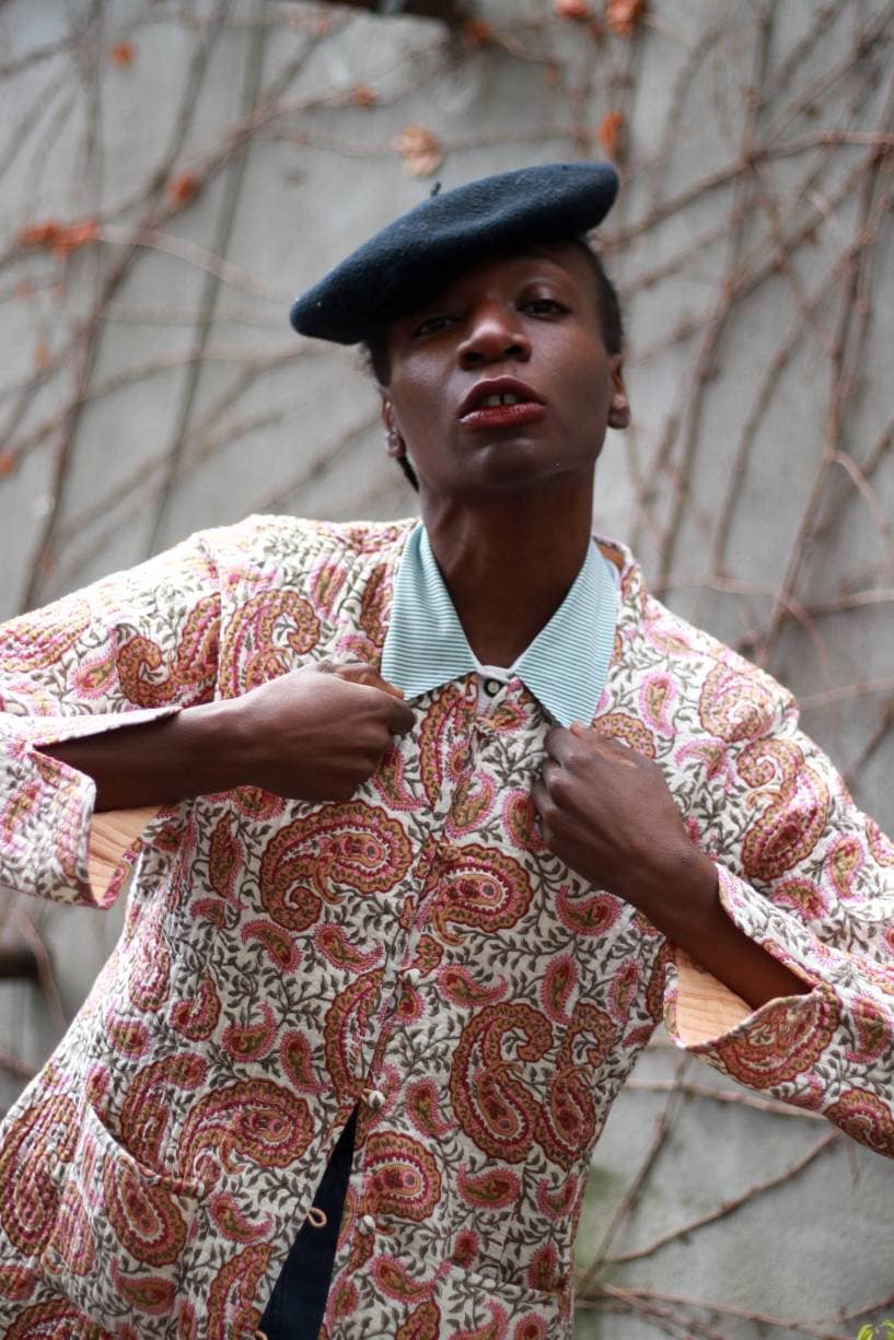 Vintage Paisley Print Jacket| 90s bold Light Spring Jacket