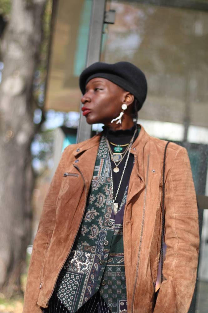 Vintage Orsay brown suede jacket | 90s spring suede like coat | Capsule collection monochrome minimalist jacket