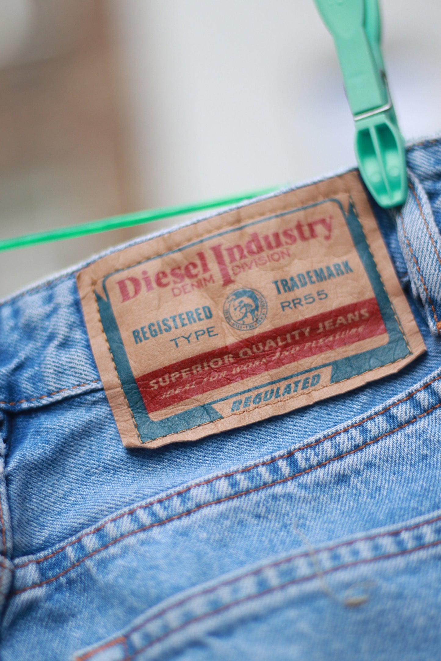 Y2K Diesel Blue Denim| Vintage high waisted blue jeans
