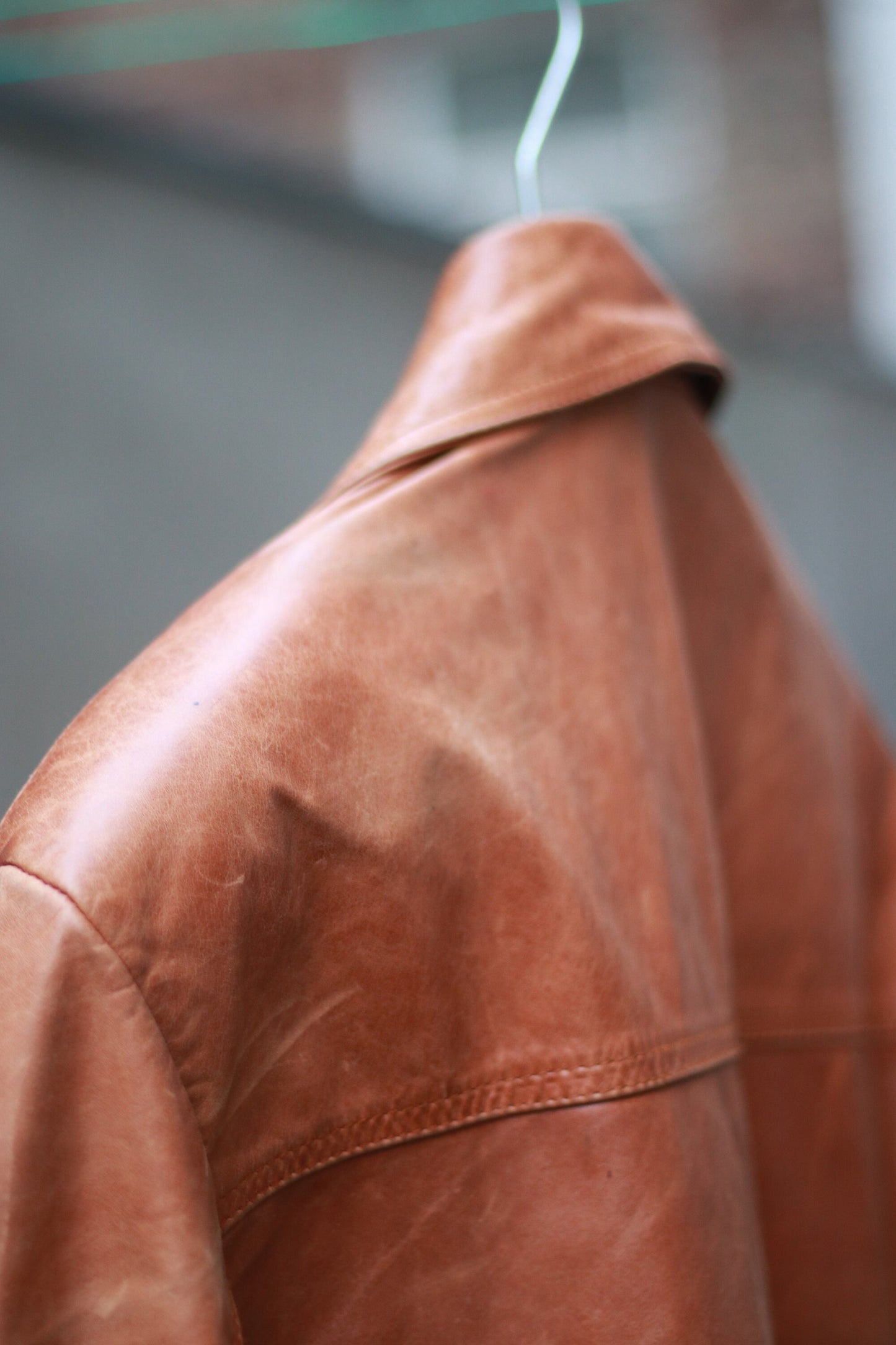 90s Hifa Exclusive Leather Jacket |Vintage Brown Leather Coat | minimalist leather design