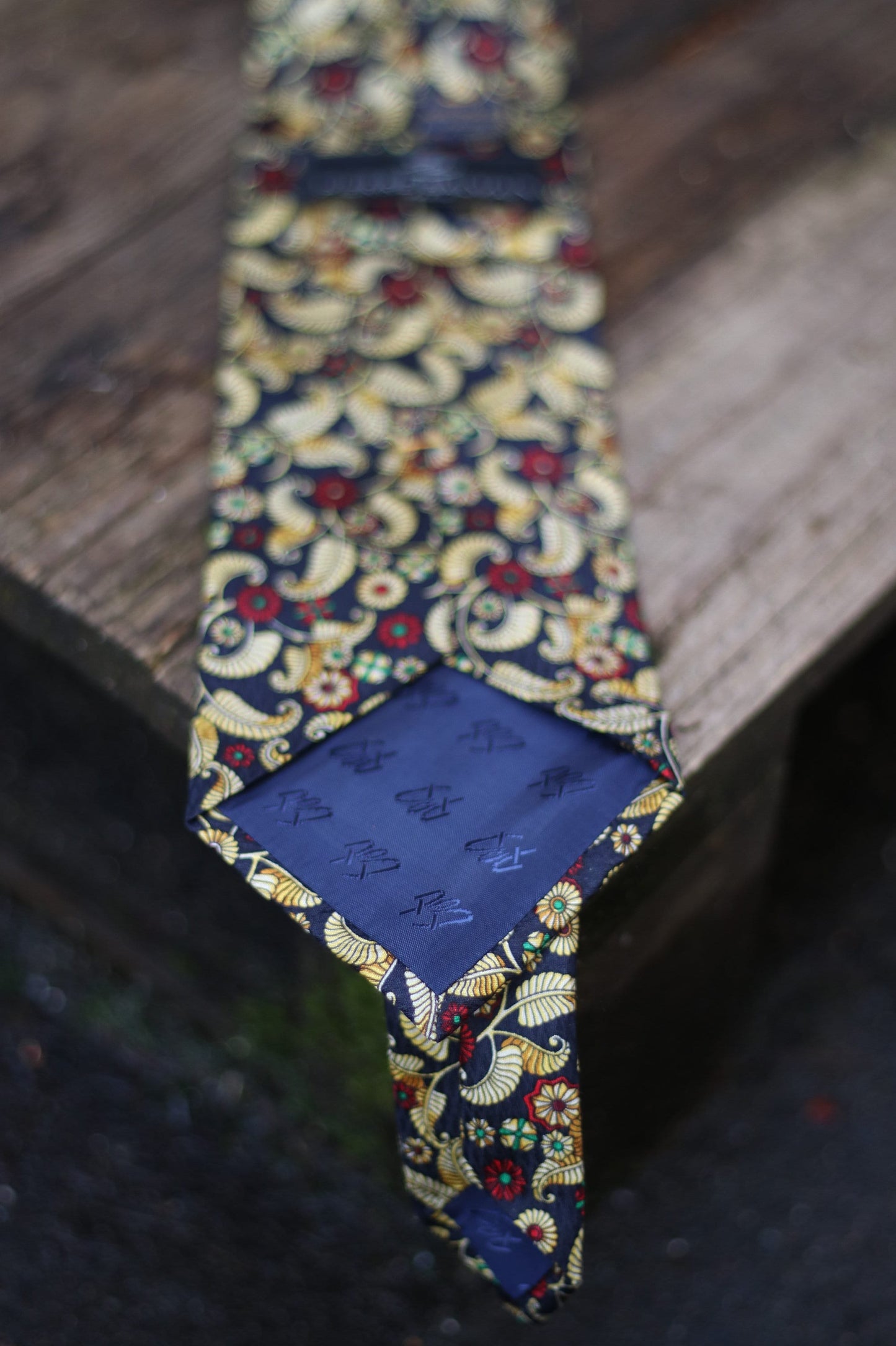 Vintage Pierre Balmain Silk Tie| Abstract Print Handmade Designer Tie
