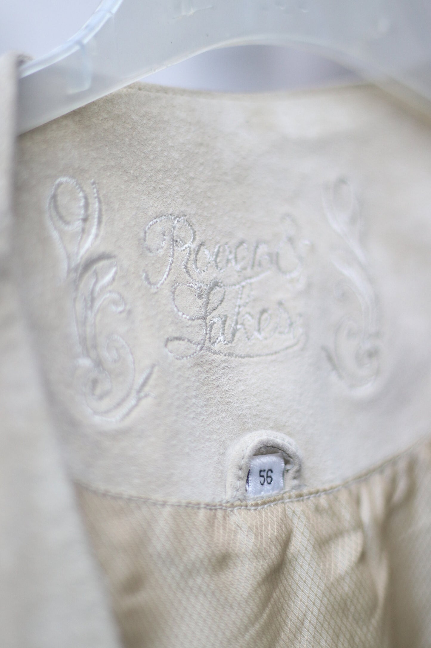 Vintage Suede vest in cream| 90s leather vest with pockets