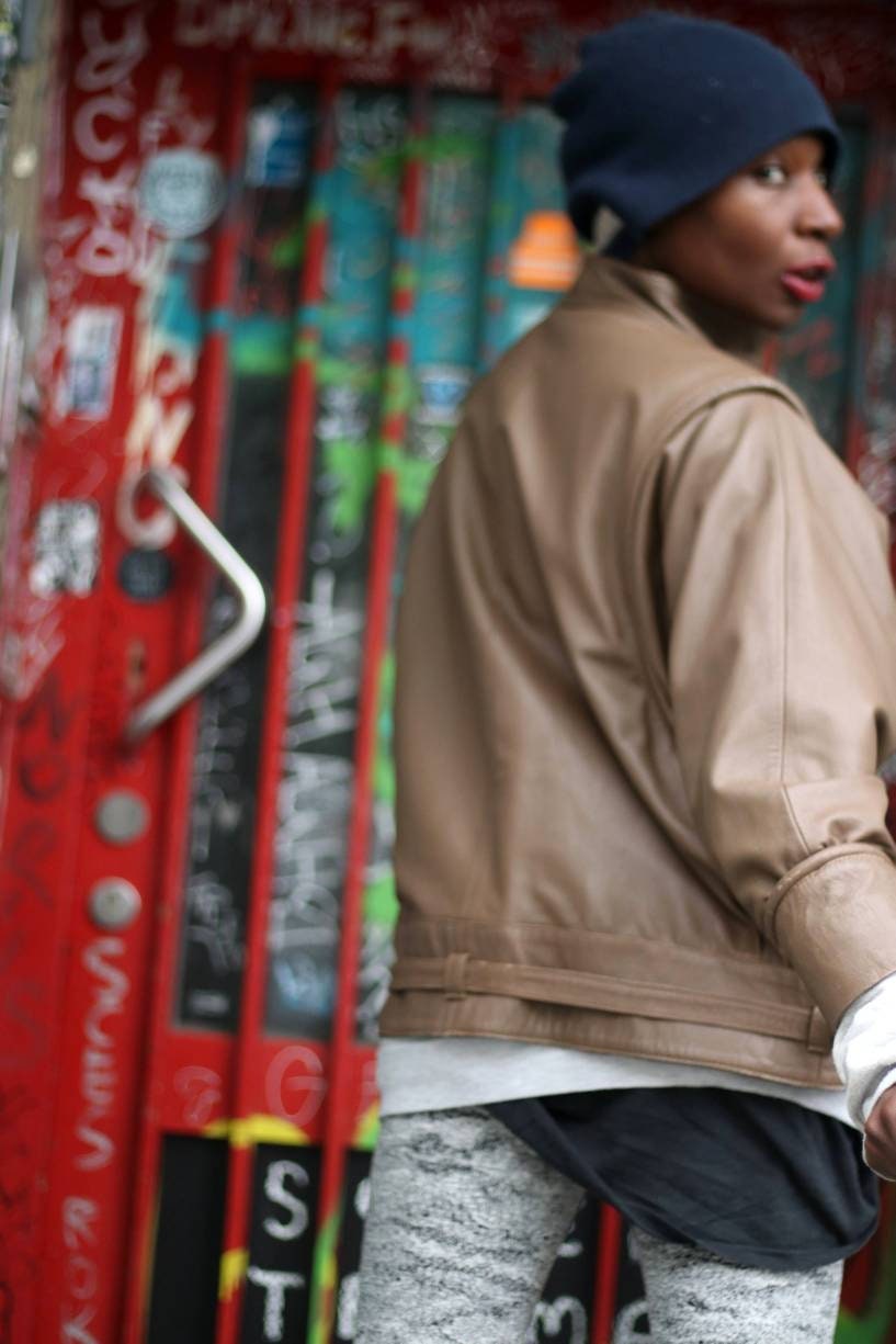 80s Brown leather Jacket| Vintage Minimalist Cropped leather design with tie