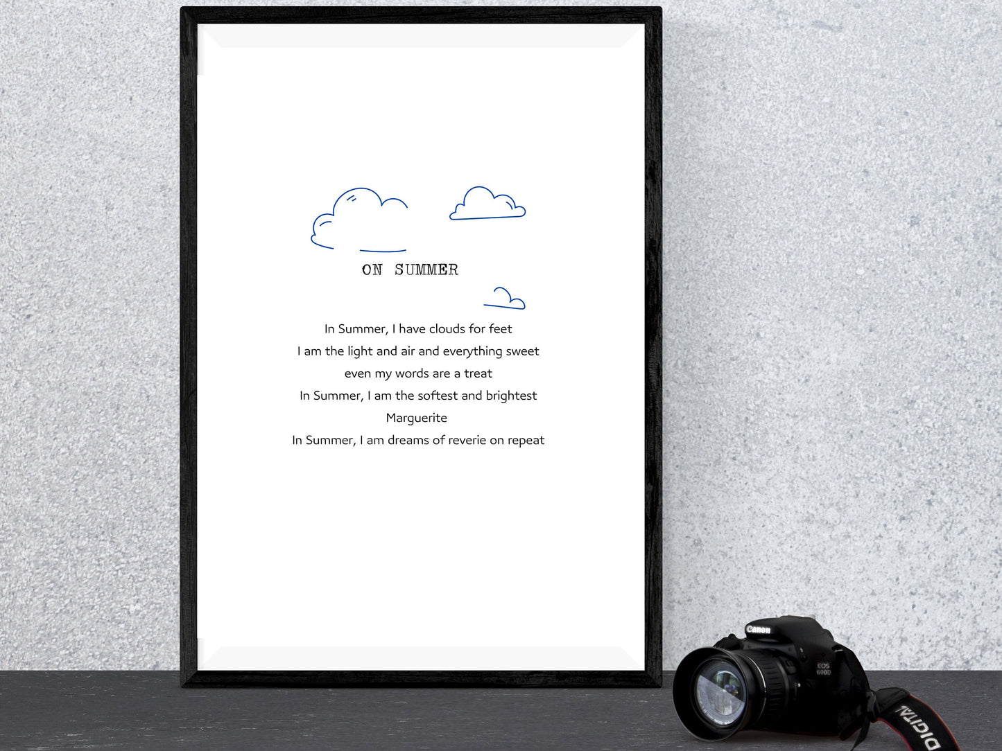 Original Poem on Summer | Wall Art| Printable Art | Prose on Family| Ode and Sonnets