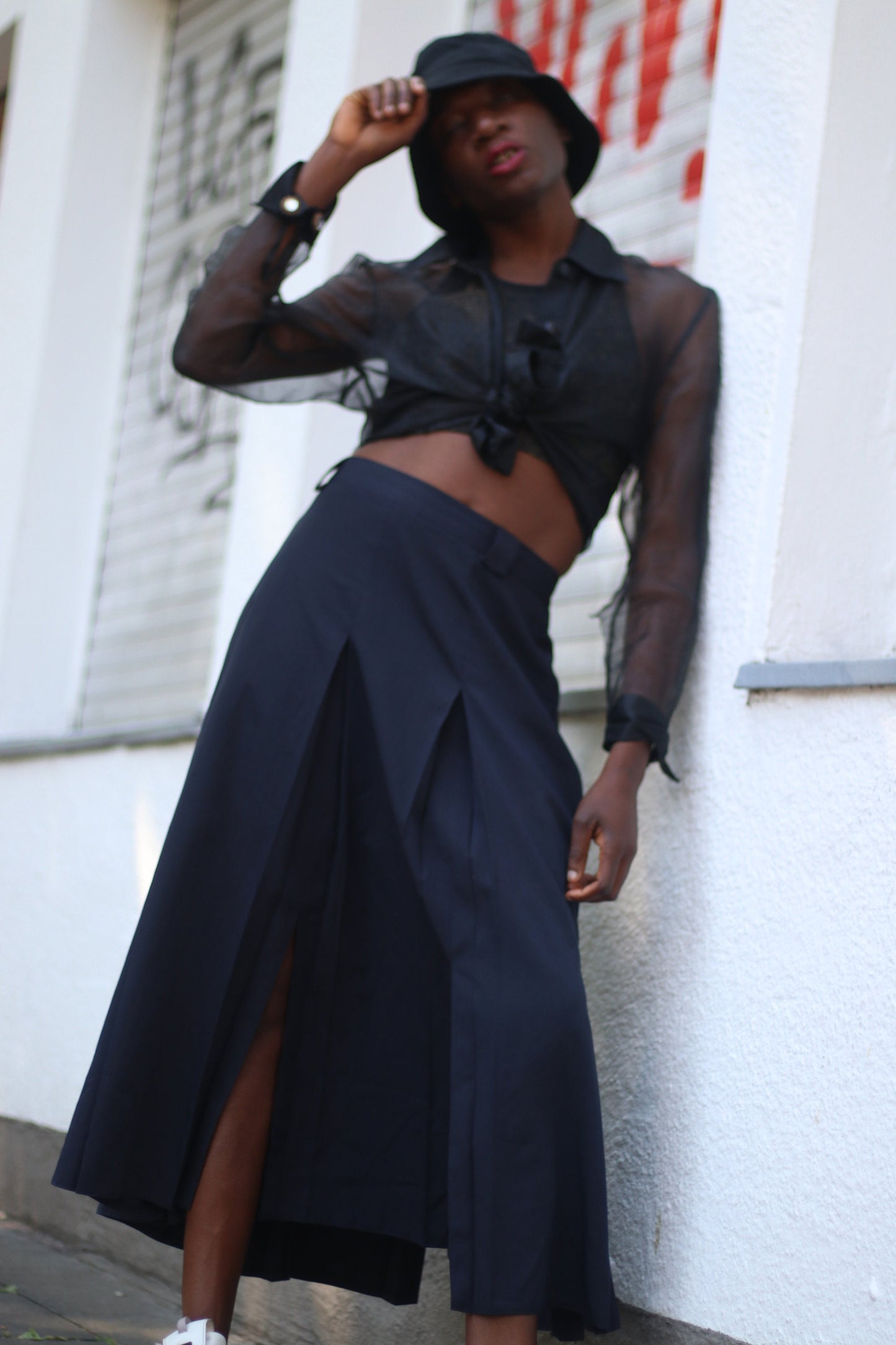 Vintage Fabiani Skirt | 90s Sportswear inspired pleated skirt | Minimalist avant garde capsule collection skirt