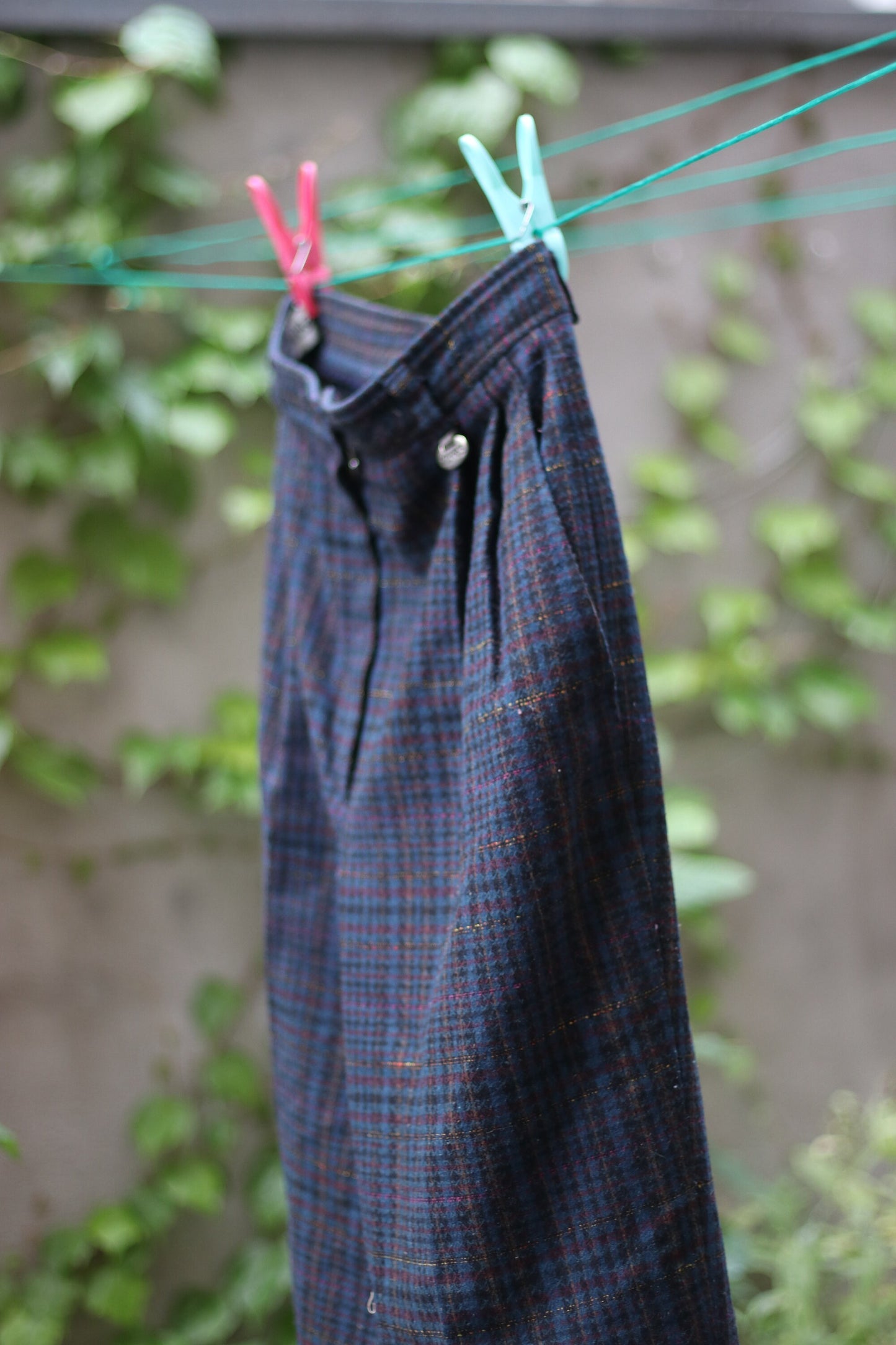 Vintage Zerres Checkered Trousers| Highwaisted tailored pants| Preppy minimalist pants