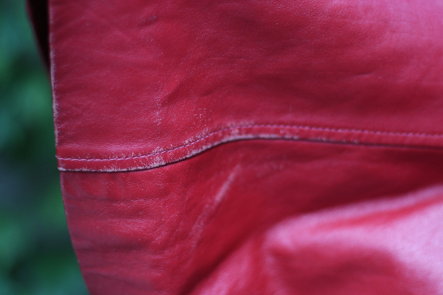 90s Gypsy leather Coat |Vintage Minimalist Jacket in red| Bold Capsule Wardrobe Design