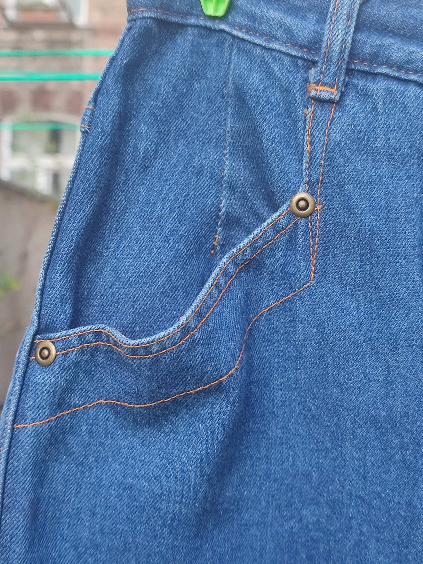 90s Denim Skirt| Vintage High waisted blue jeans skirt