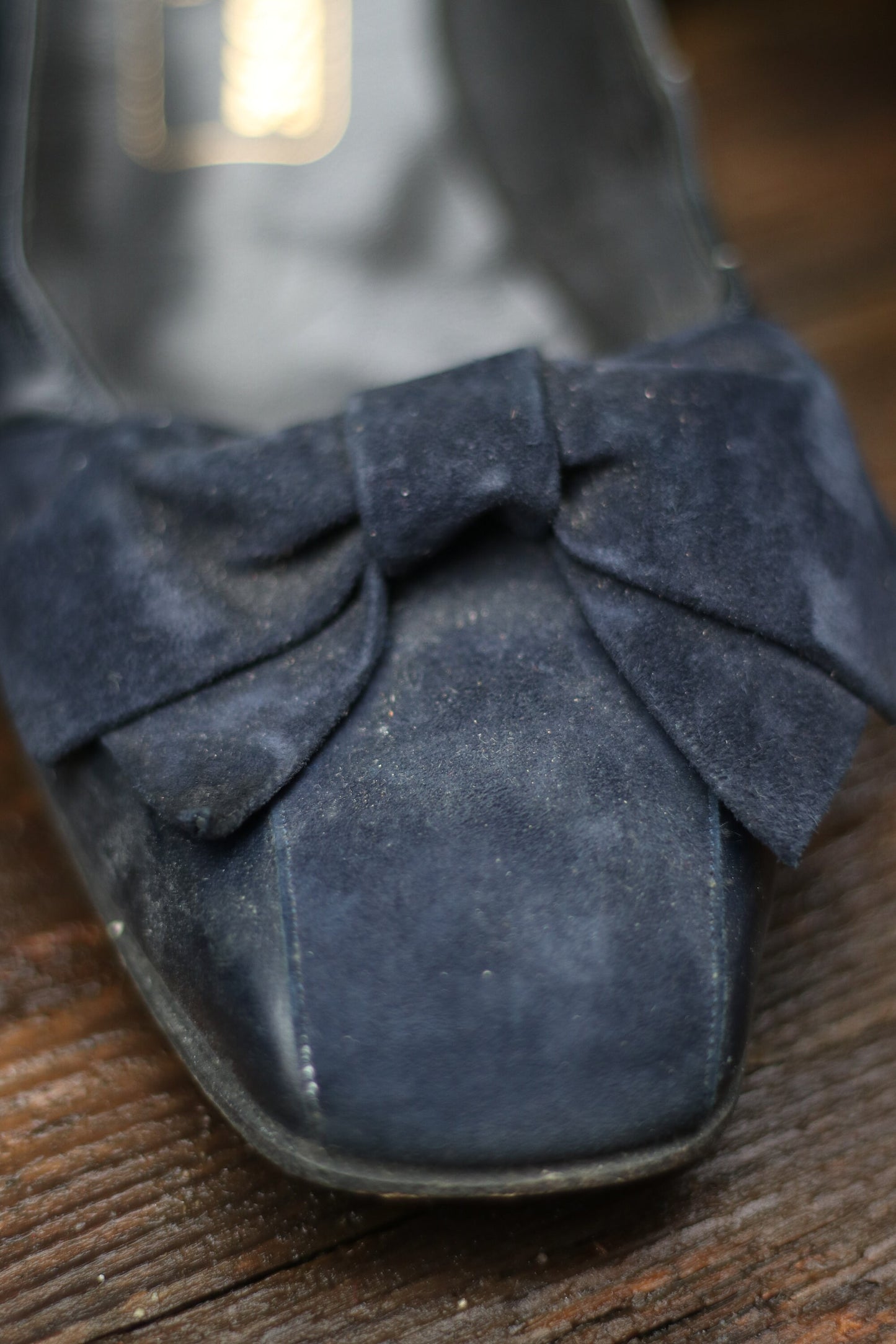80s Bally Suede Pumps| Vintage blue heels with bow details | Classic Capsule Collection Shoes