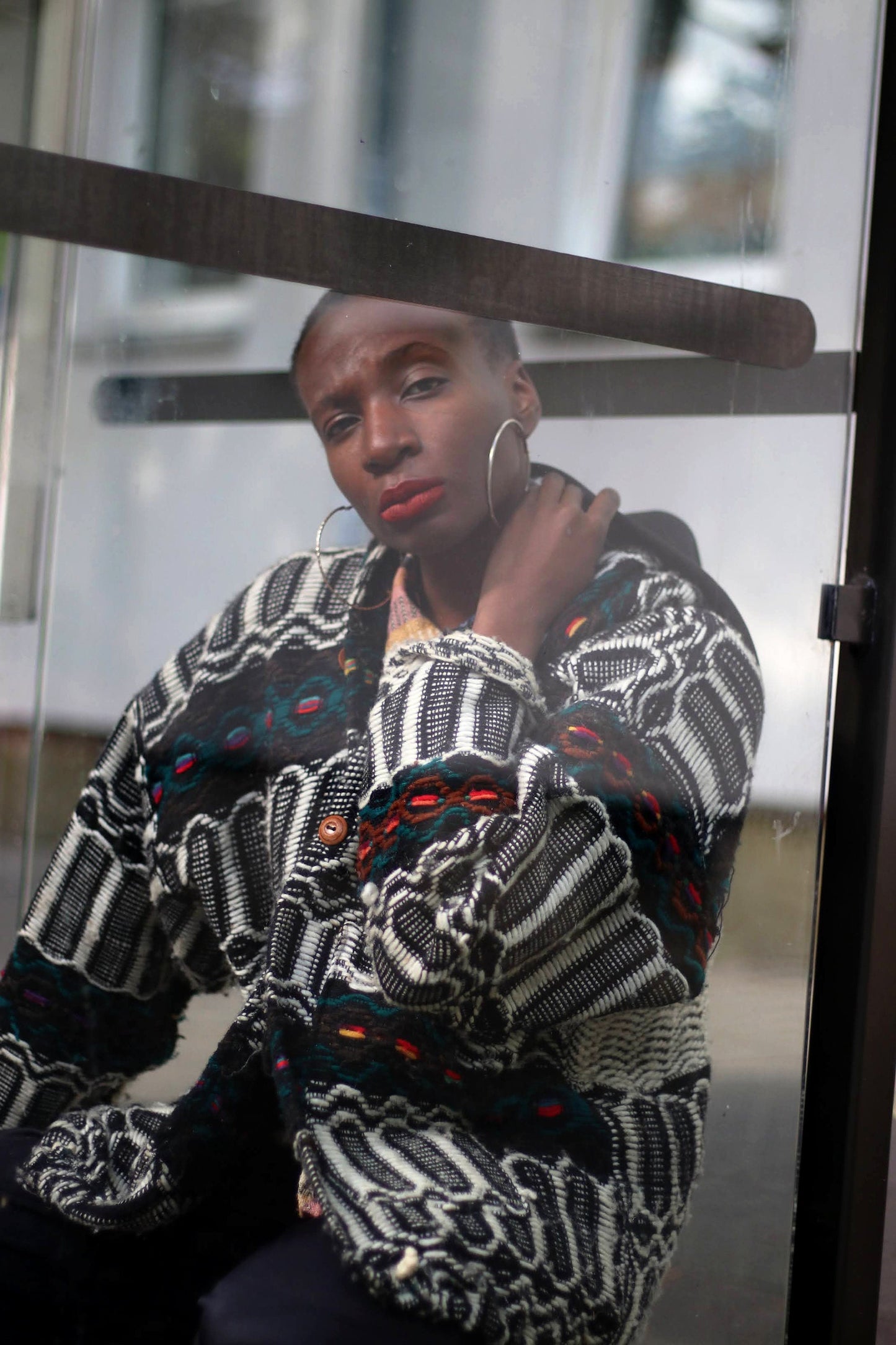 90s Handmade Latin-Inspired Hippy Jacket| Vintage Ethno Print Jacket | Colorful unisex bohemian coat