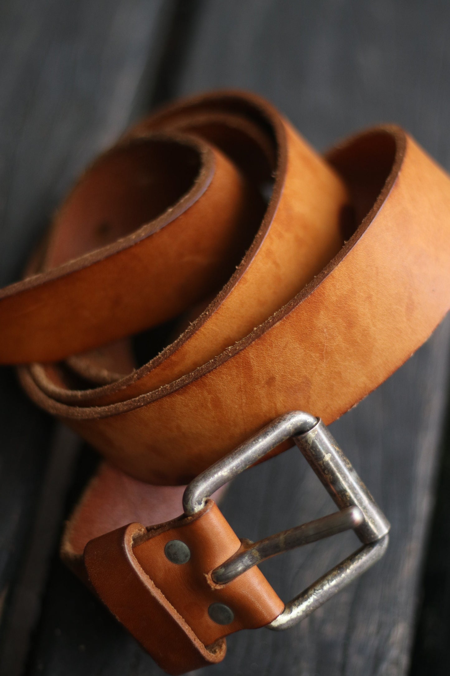 Vintage Original el cinto leather belt| Vintage minimalist brown classic belt| Capsule wardrobe design with silver colored buckle