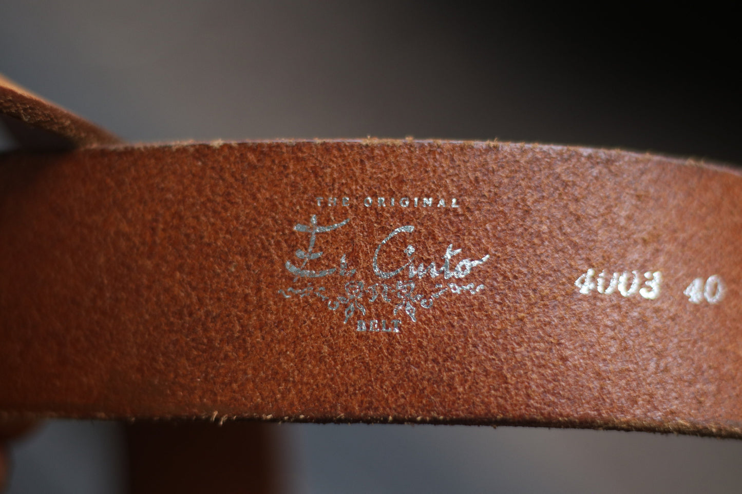 Vintage Original el cinto leather belt| Vintage minimalist brown classic belt| Capsule wardrobe design with silver colored buckle