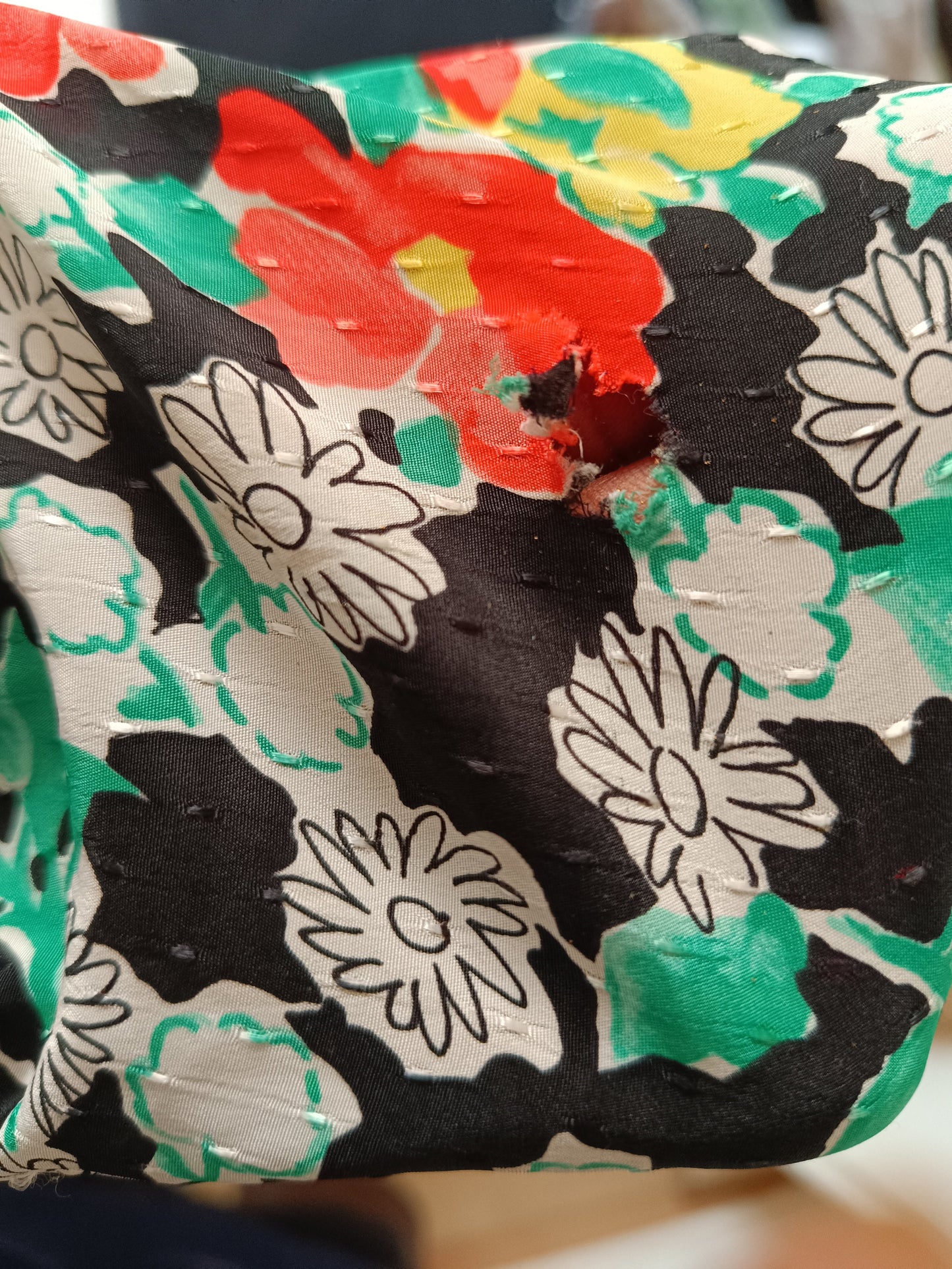 Vintage Francoise de france dress| 80s floral print dress with sweetheart neckline