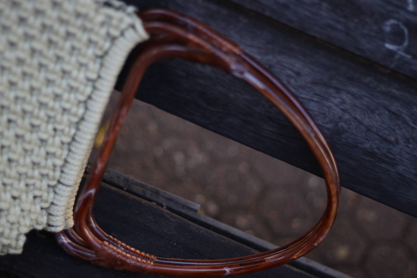 Vintage 70s Woven Brown Basket Bag summer chic