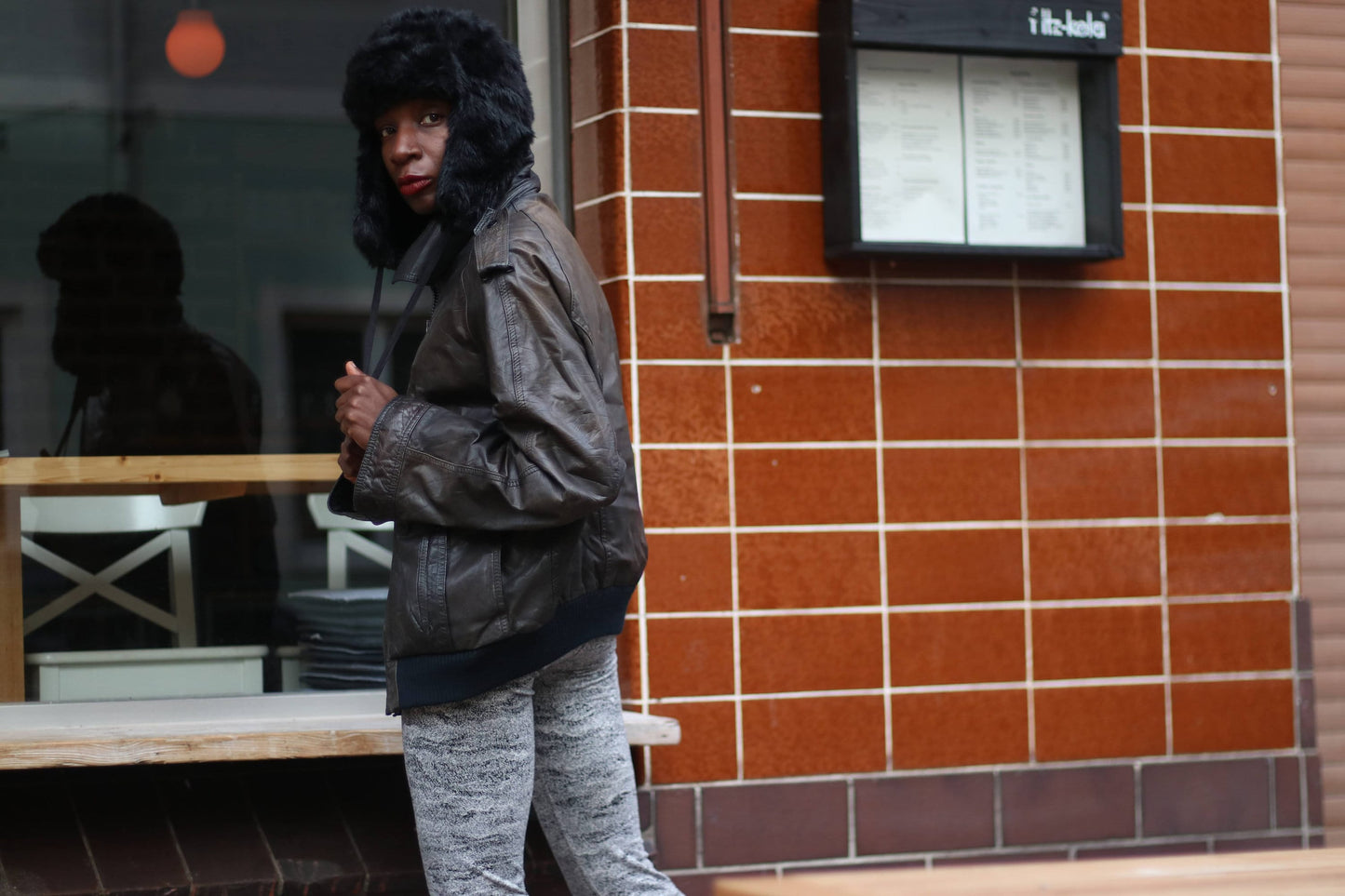 90s Grey Leather Jacket| Vintage Lightweight Minimalist Biker Jacket