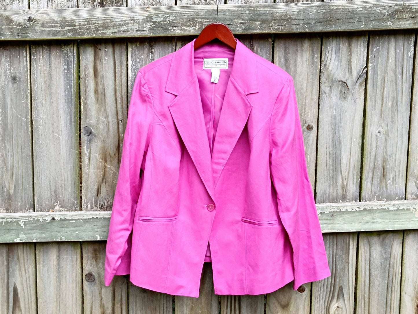 90s Jessica Howard Blazer| Vintage Pink Office Blazer| Feminine Suit Jacket