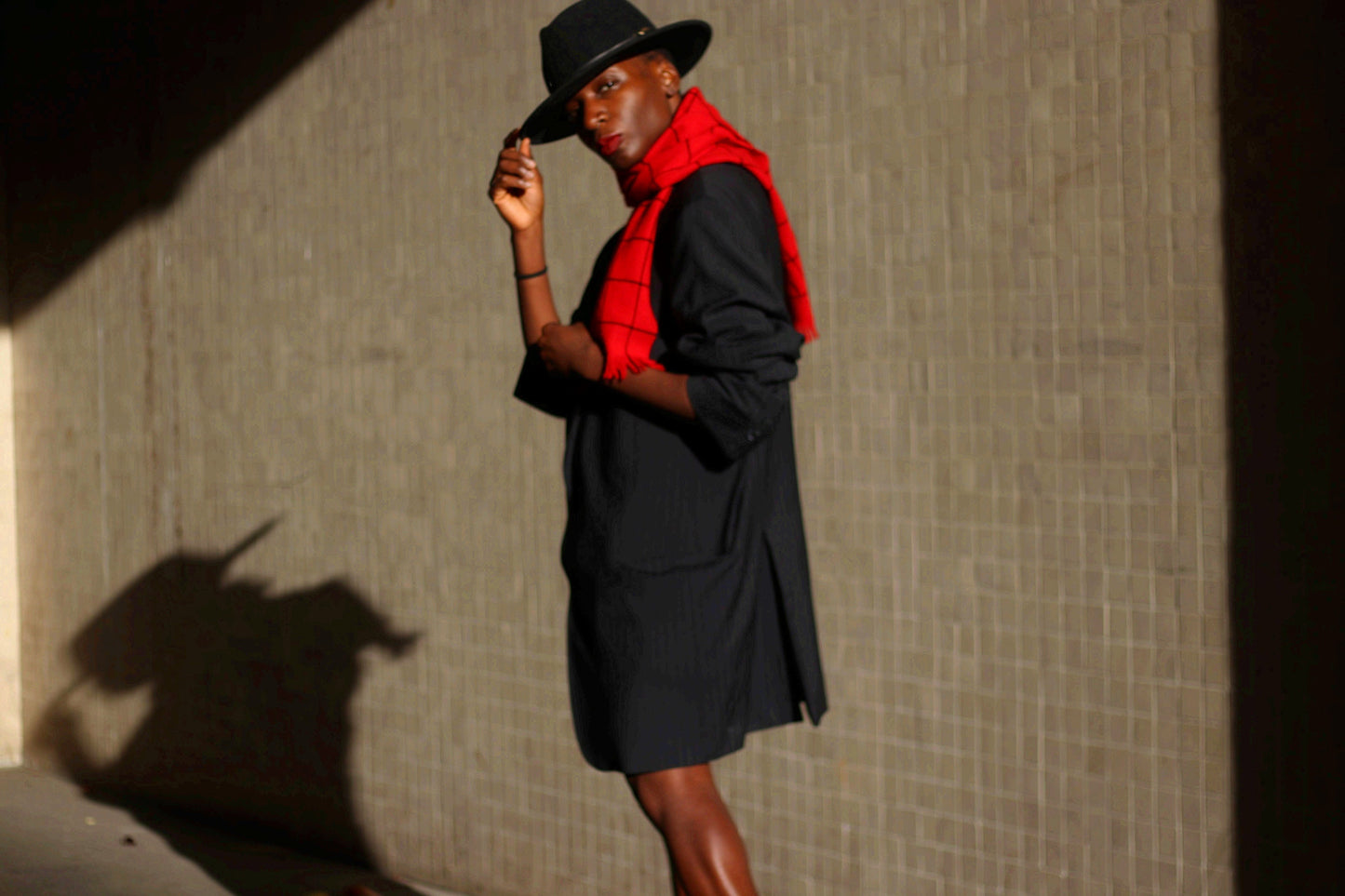 90s Oversized Striped Blazer| Vintage Women's black blazer| Menswear inspired pinstriped jacket| Minimalist Workwear Jacket