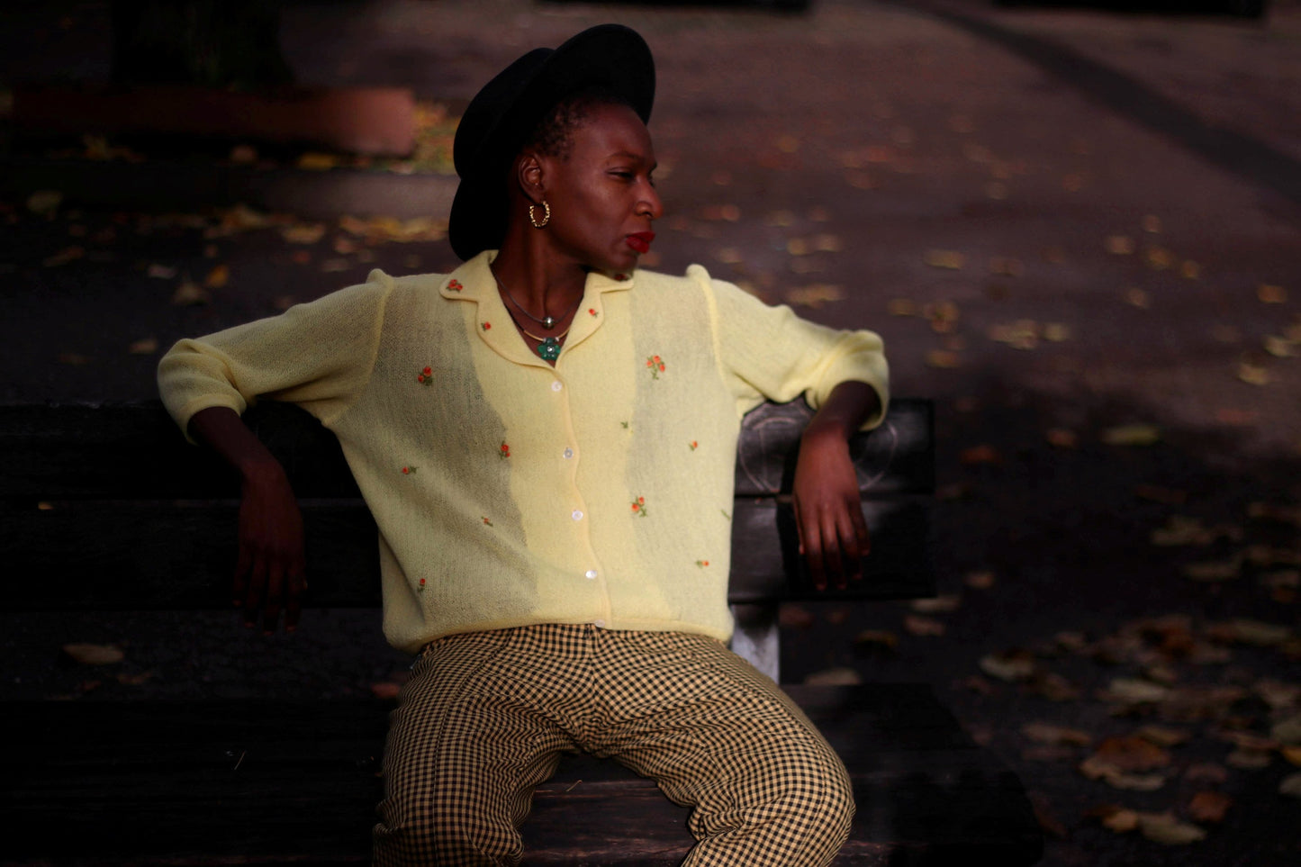80s Austrian Cardigan |Women's Yellow Winter Cardigan with Hand floral embroidery| Traditional feminine sweater